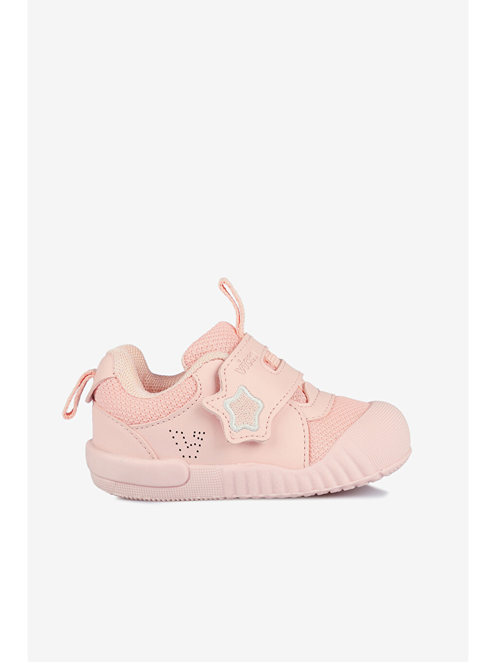 Pembe Monny Baskılı Kız Bebek Pudra Sneaker