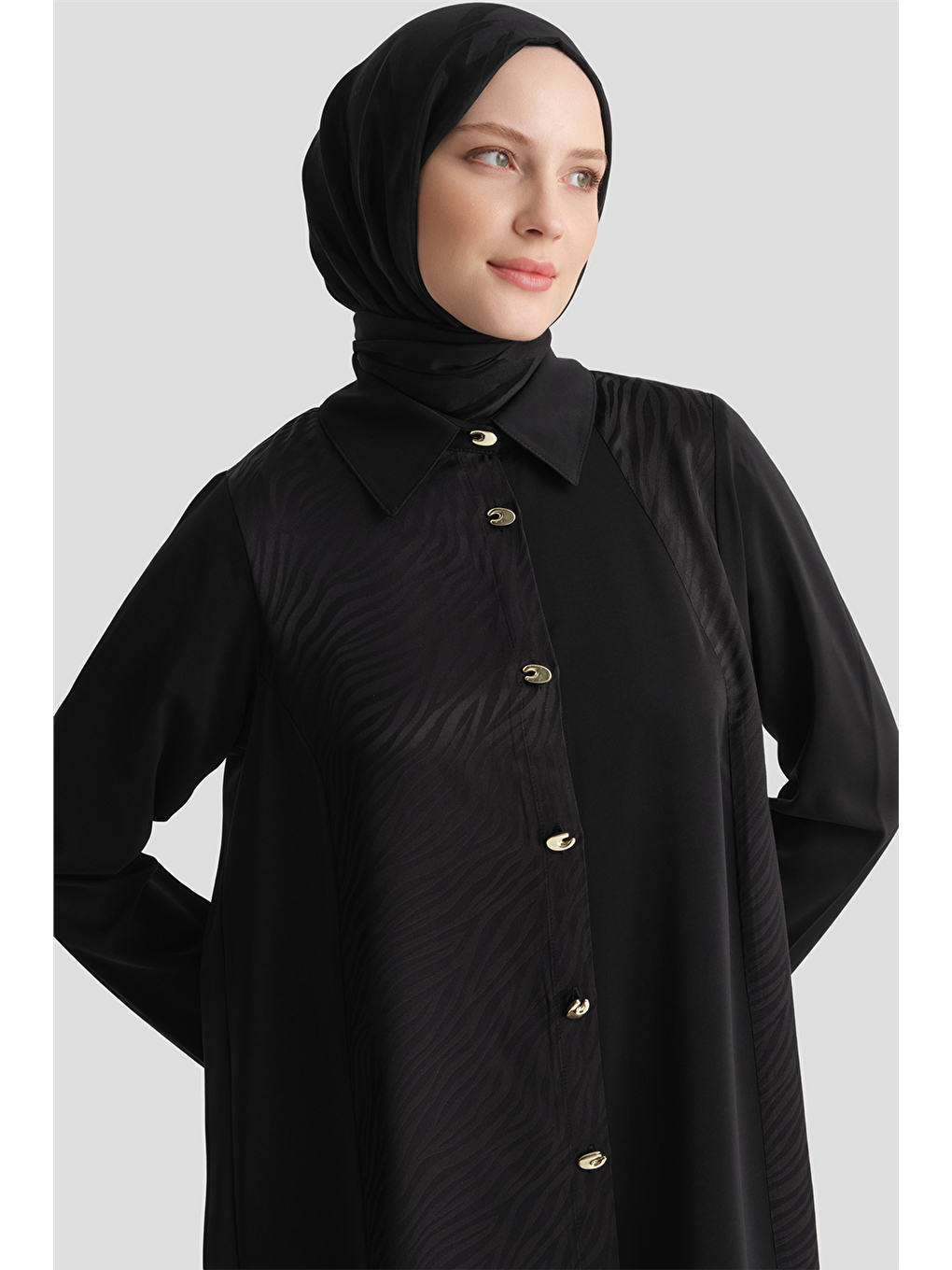 Zebra Desen Pantolonlu Takım Siyah-3