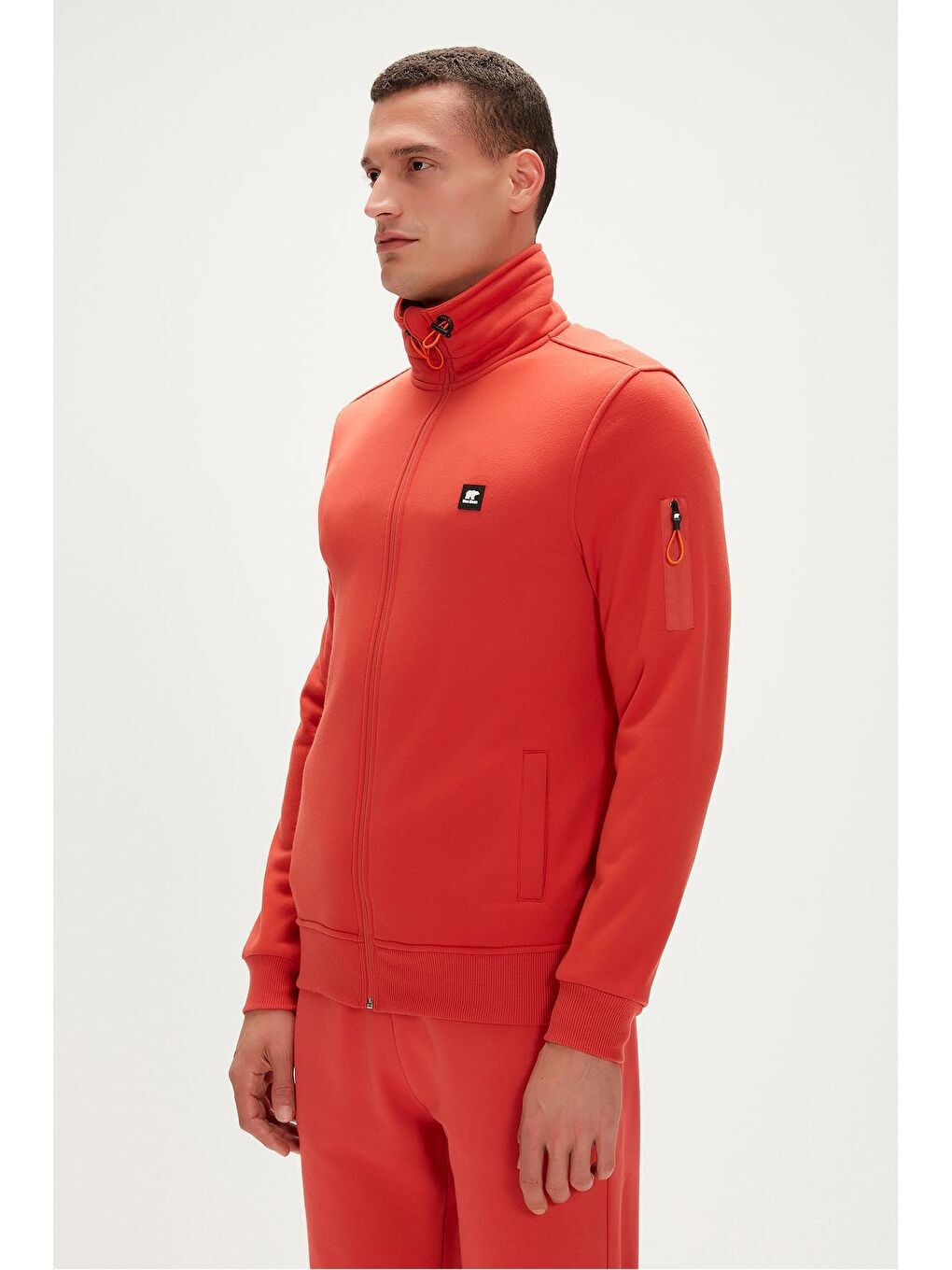 Kahverengi More Bear Full-Zip Erkek Fermuarlı Sweatshirt Hırka Ginger Tarçın-2