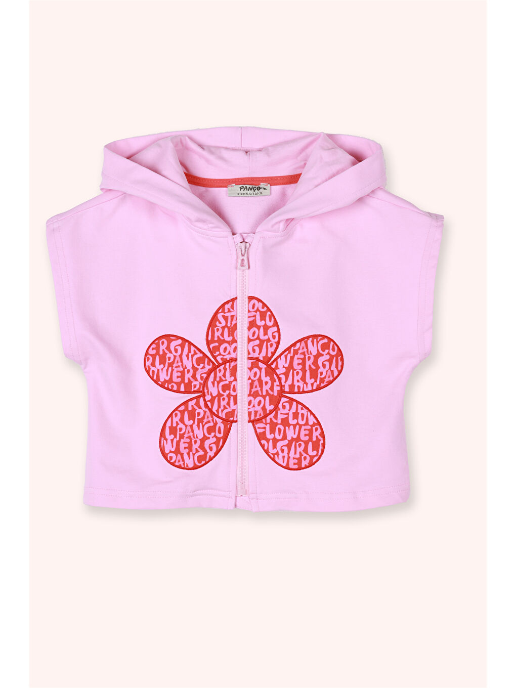 Kız Çocuk Pembe Çiçek Motifli Pembe 2'li Takım-1