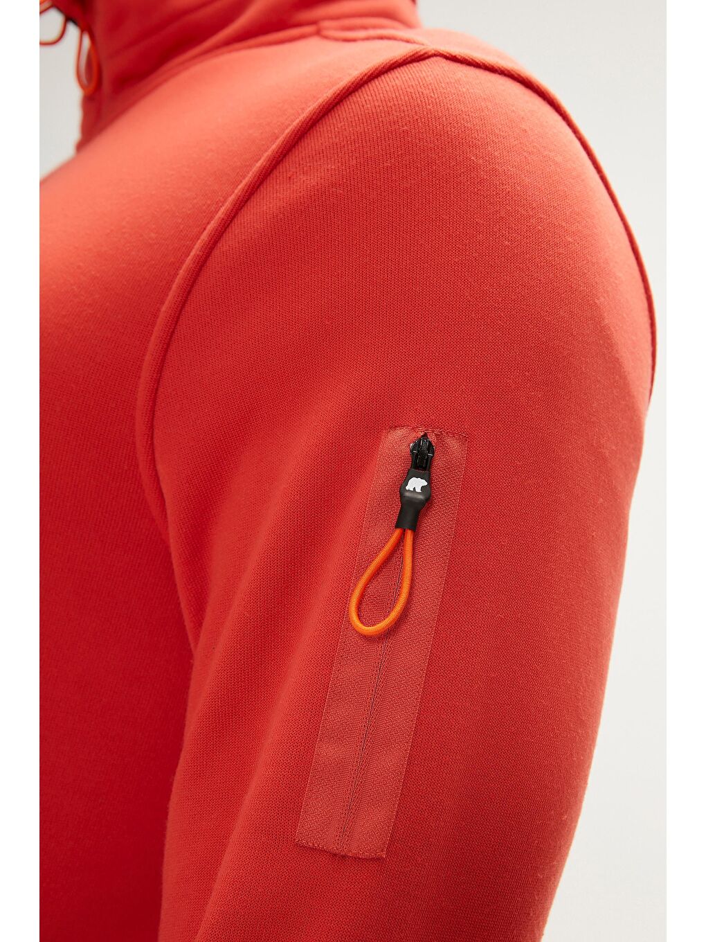 Kahverengi More Bear Full-Zip Erkek Fermuarlı Sweatshirt Hırka Ginger Tarçın-4