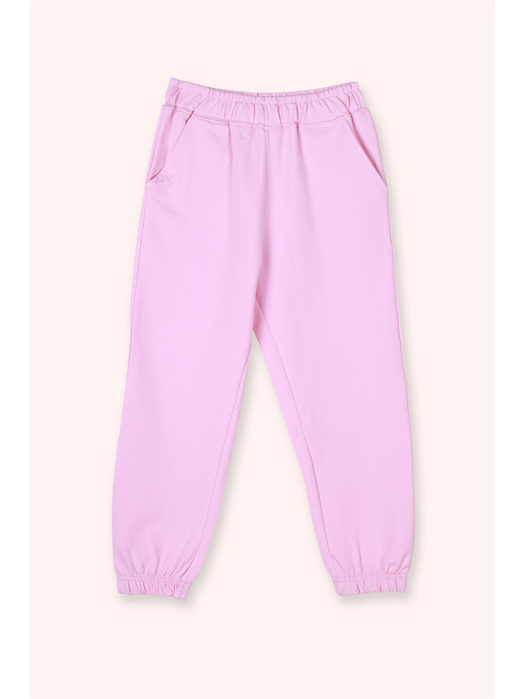 Kız Çocuk Pembe Çiçek Motifli Pembe 2'li Takım-3