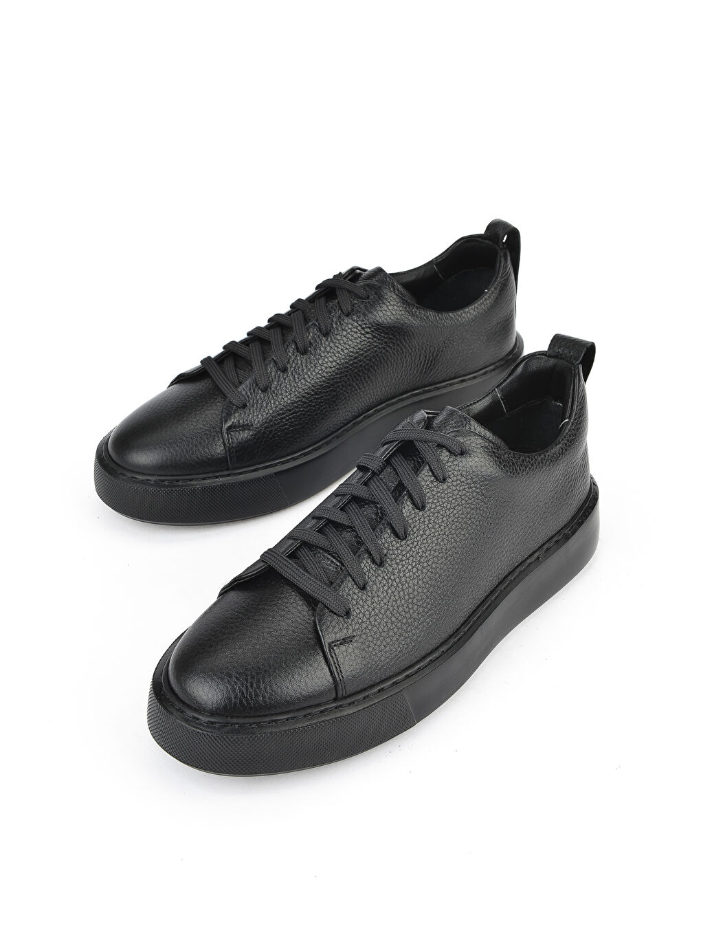 Erkek Hakiki Deri Sneaker 1511026Z875Y Siyah-4