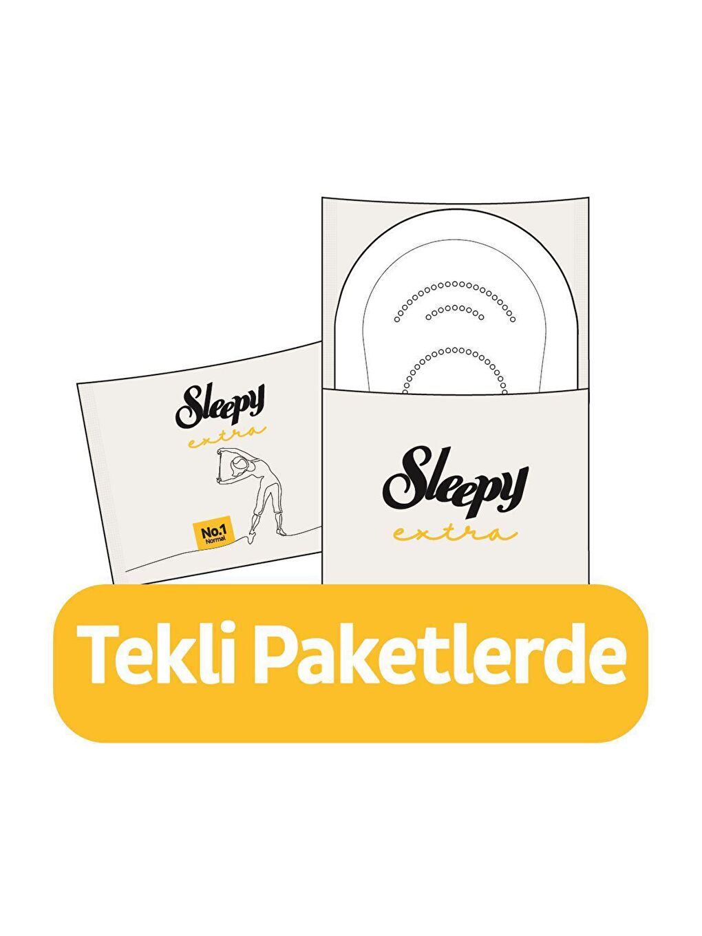 Sleepy Beyaz Tekli Paket Extra Ultra İnce Hijyenik Ped Normal 60 Adet Ped - 4