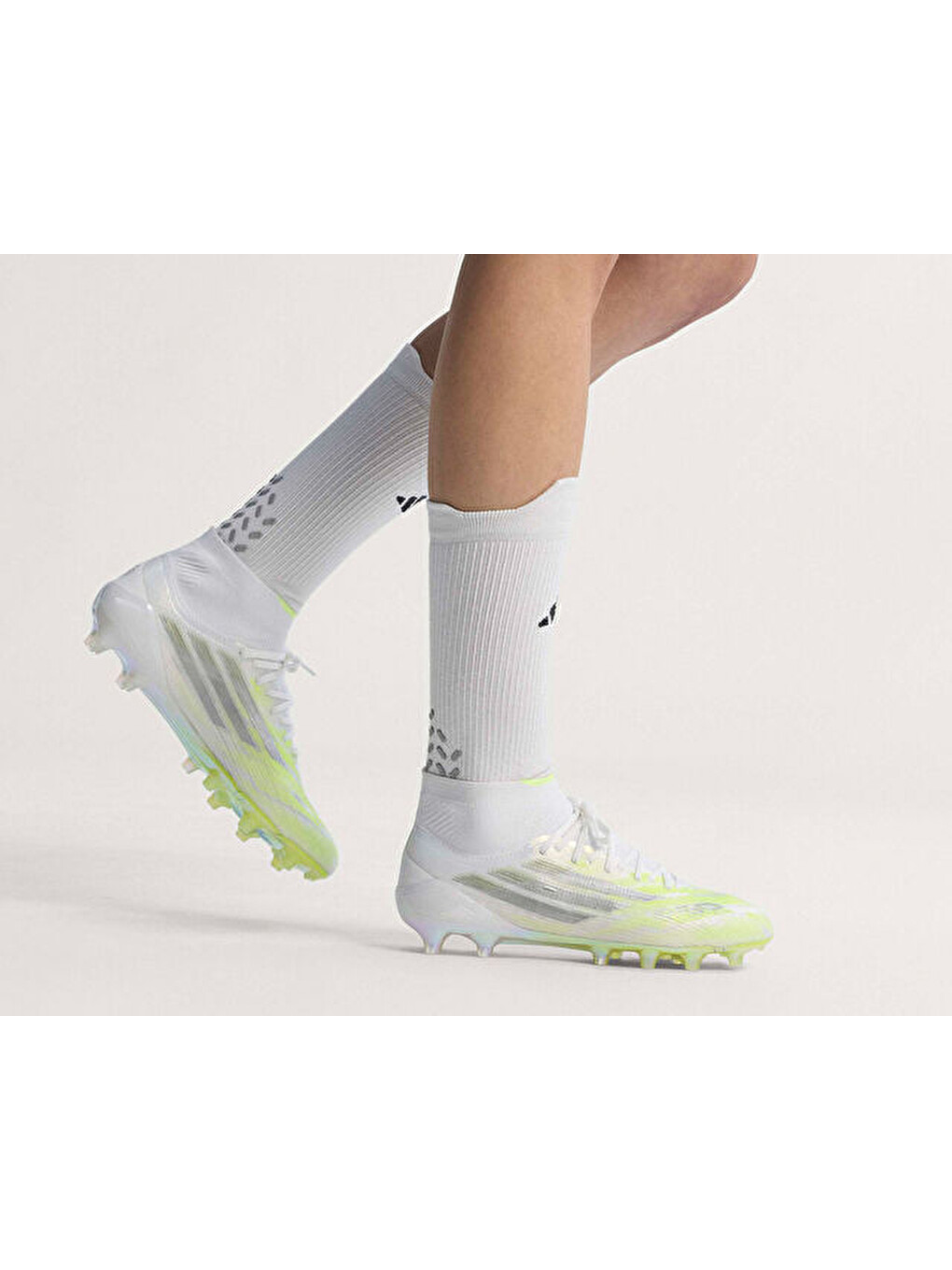 F50 Sparkfusion Eli Unisex Çoklu Çim Zemin Kramponu Jr6474 Beyaz-3