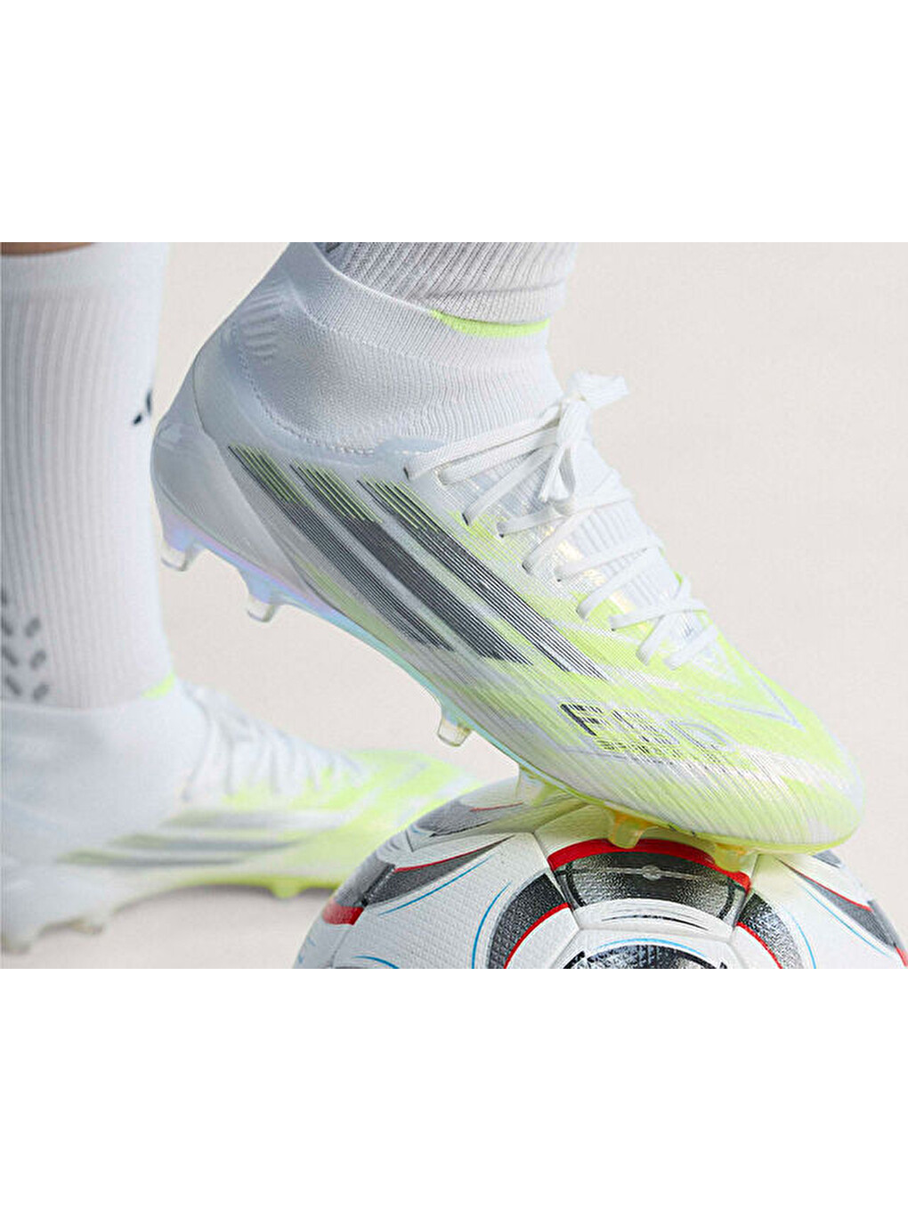 F50 Sparkfusion Eli Unisex Çoklu Çim Zemin Kramponu Jr6474 Beyaz-6