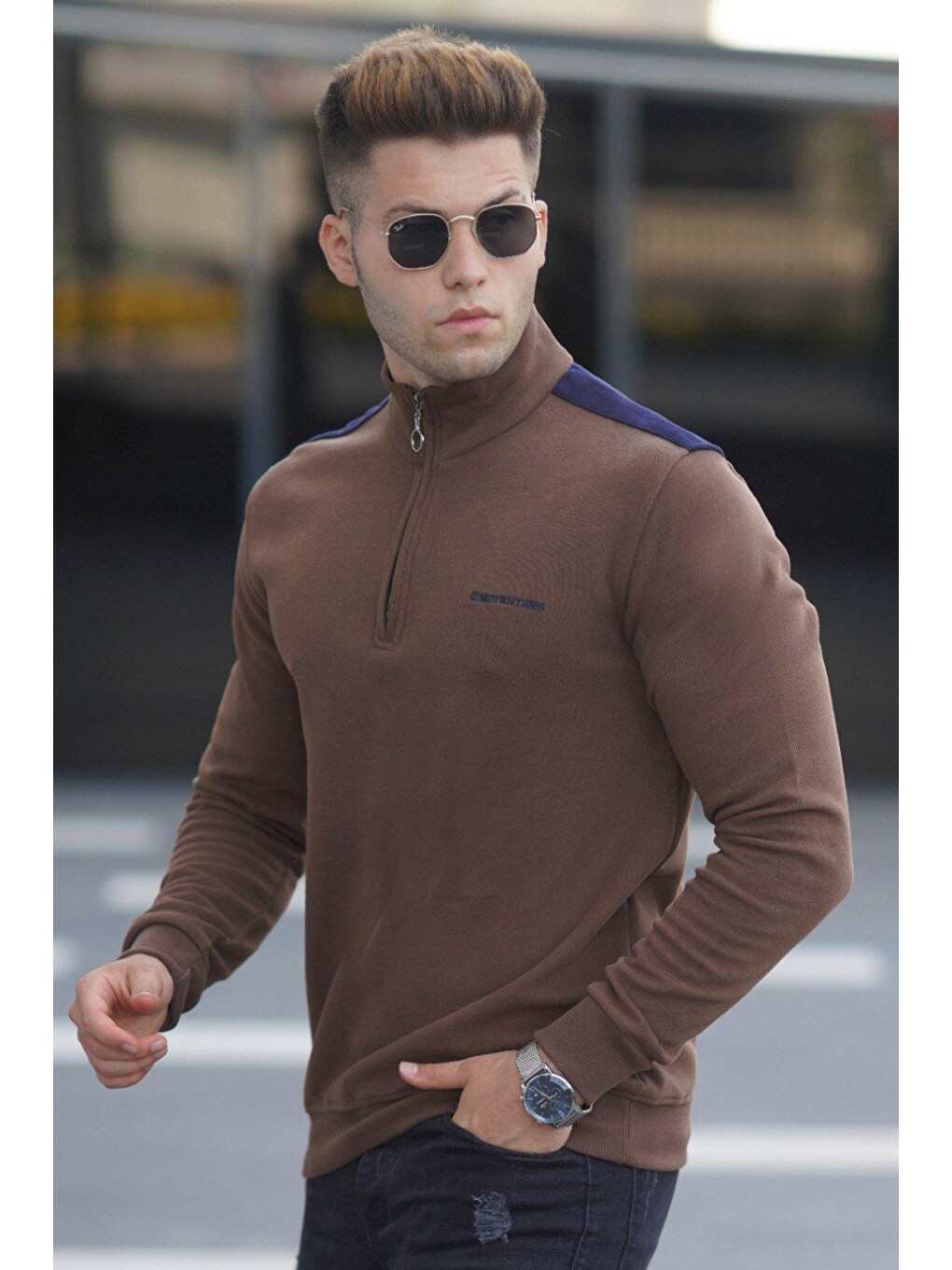 Koyu Kahverengi Erkek Sweatshirt 5155