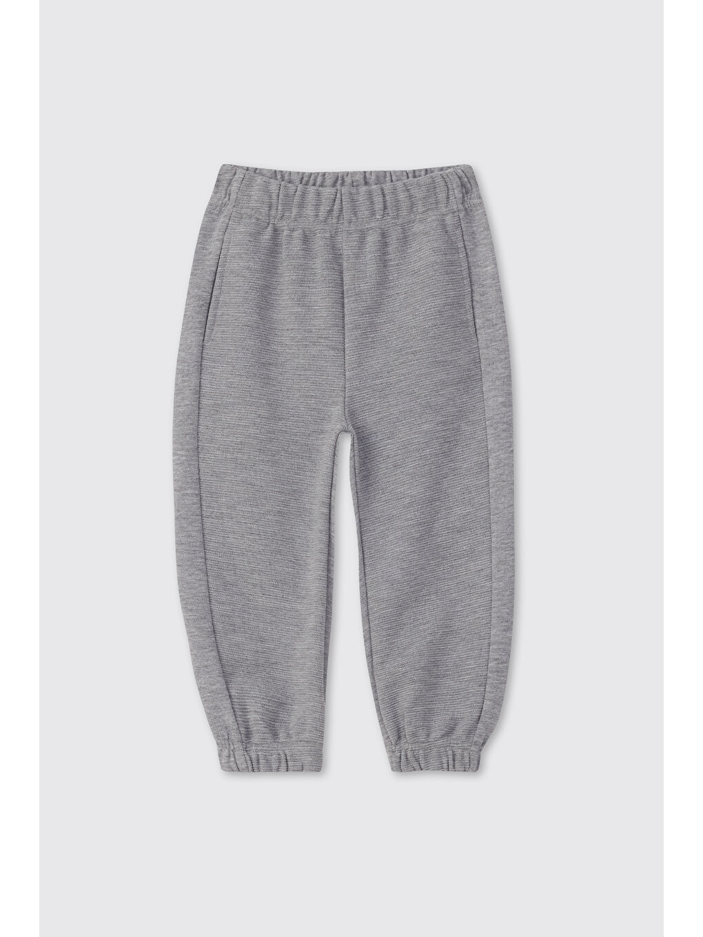 Erkek Bebek Cepli Gri-Melanj Eşofman Altı