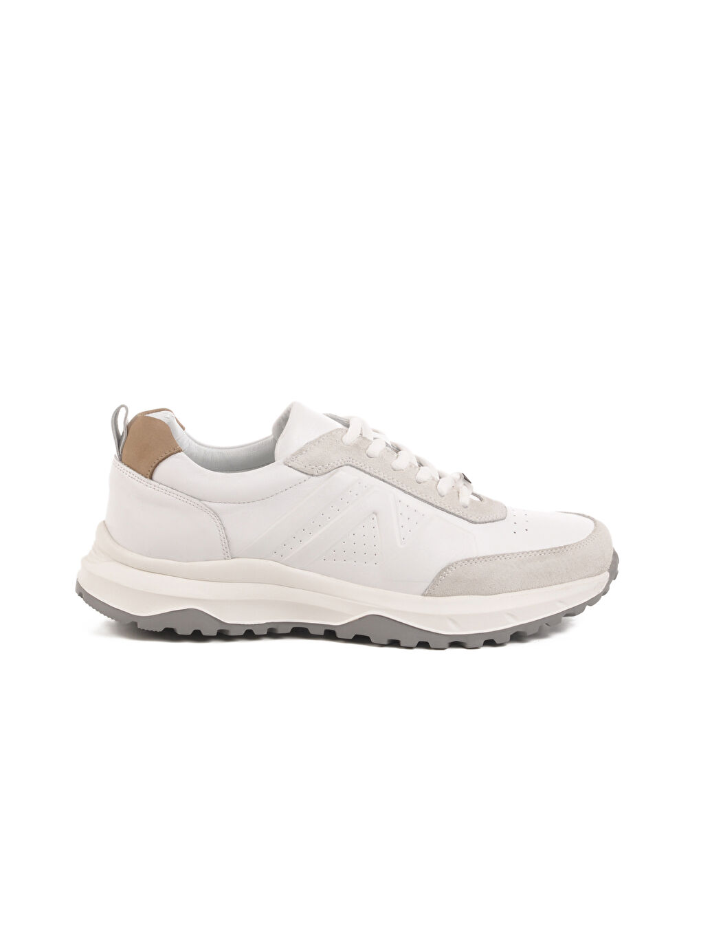 Beyaz Hakiki Deri Erkek Casual Ayakkabı Ciksa M