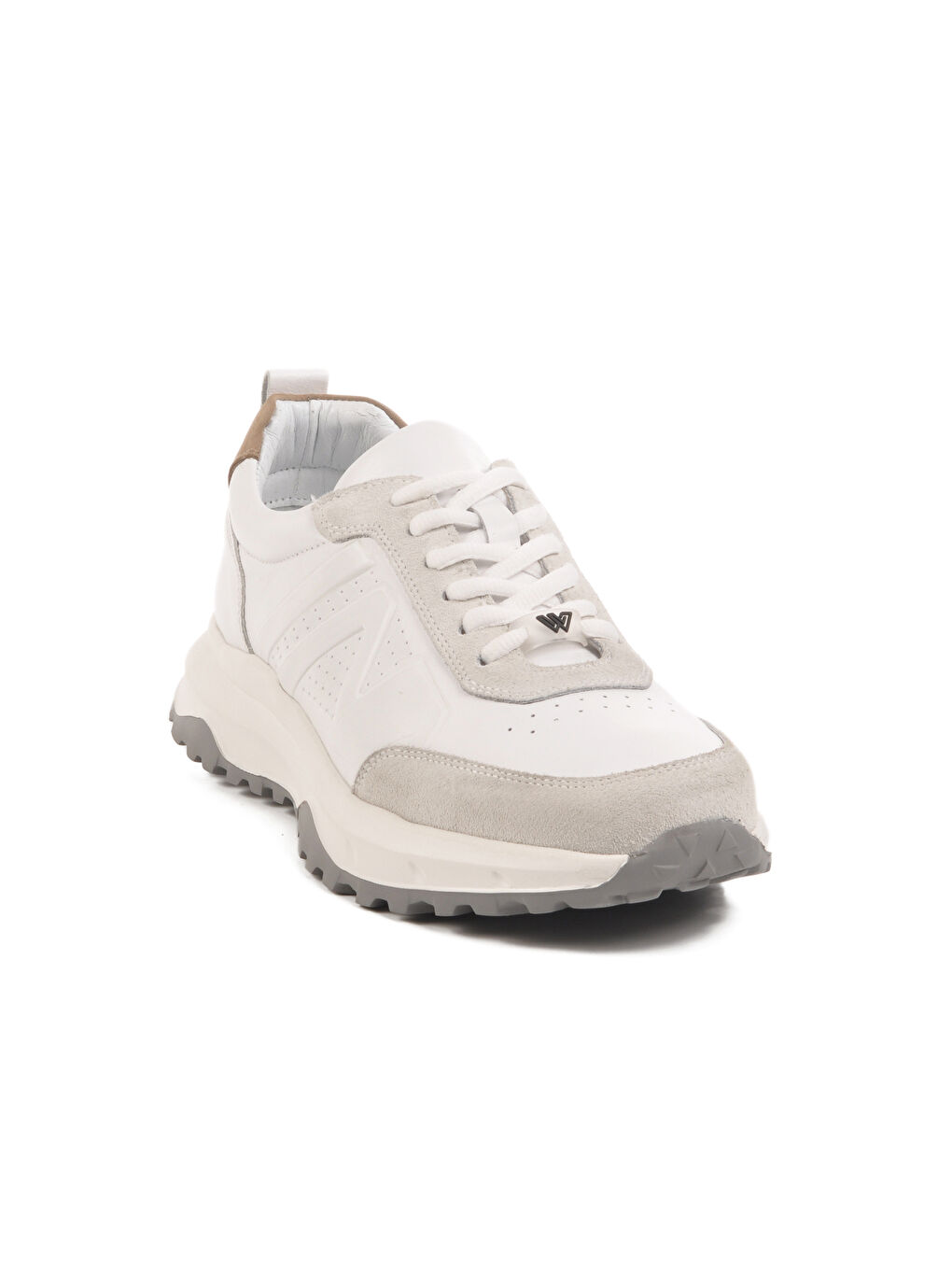 Beyaz Hakiki Deri Erkek Casual Ayakkabı Ciksa M-2