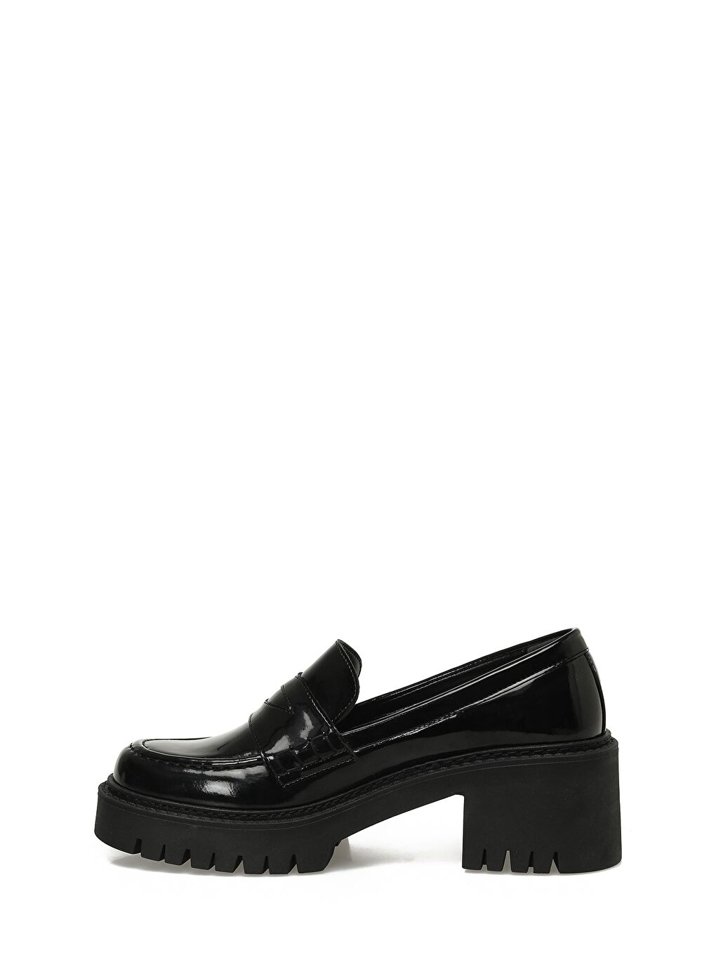 24K-894 5PR Siyah Kadın Oxford Ayakkabı-2