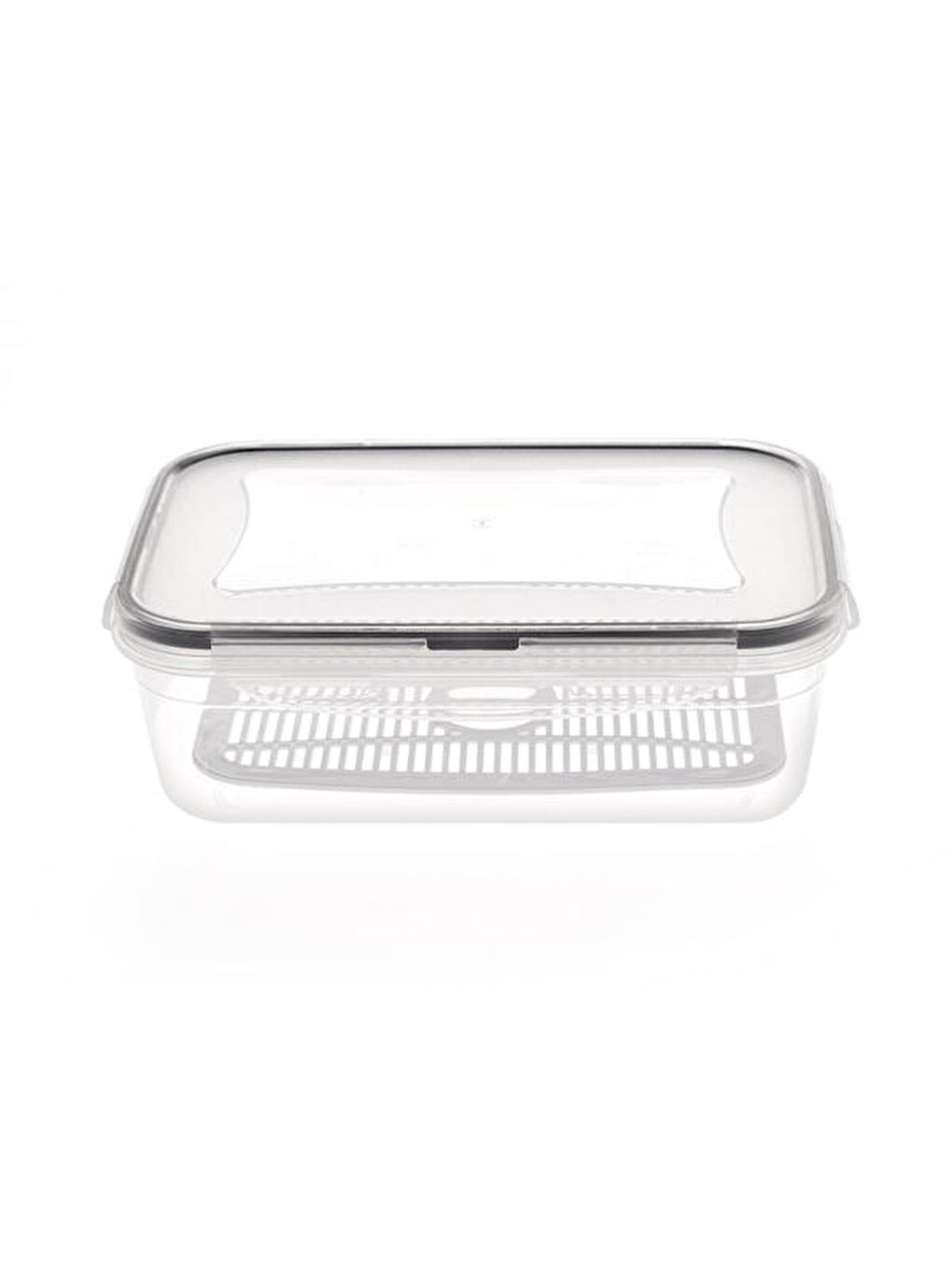 Renksiz Fresh Box Dikdörtgen Bölmeli Saklama Kabı - 1,4 lt-2