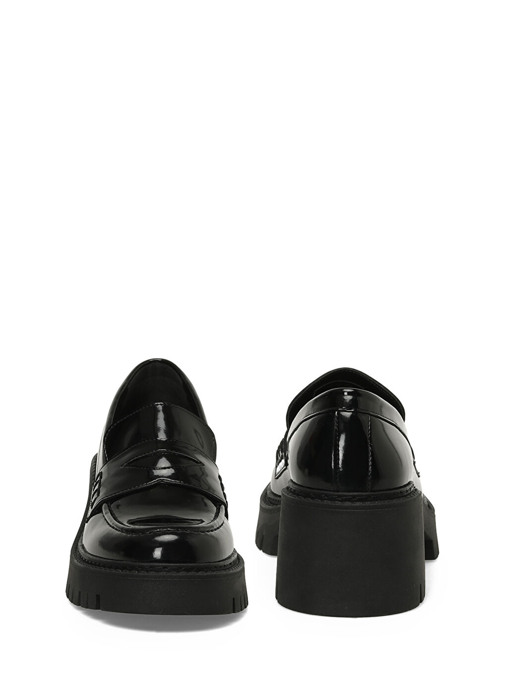 24K-894 5PR Siyah Kadın Oxford Ayakkabı-4