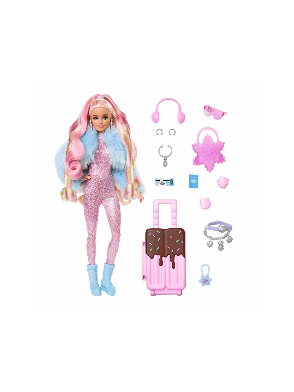 BARBIE Karışık Extra Seyahat Bebekleri - Kar Temalı