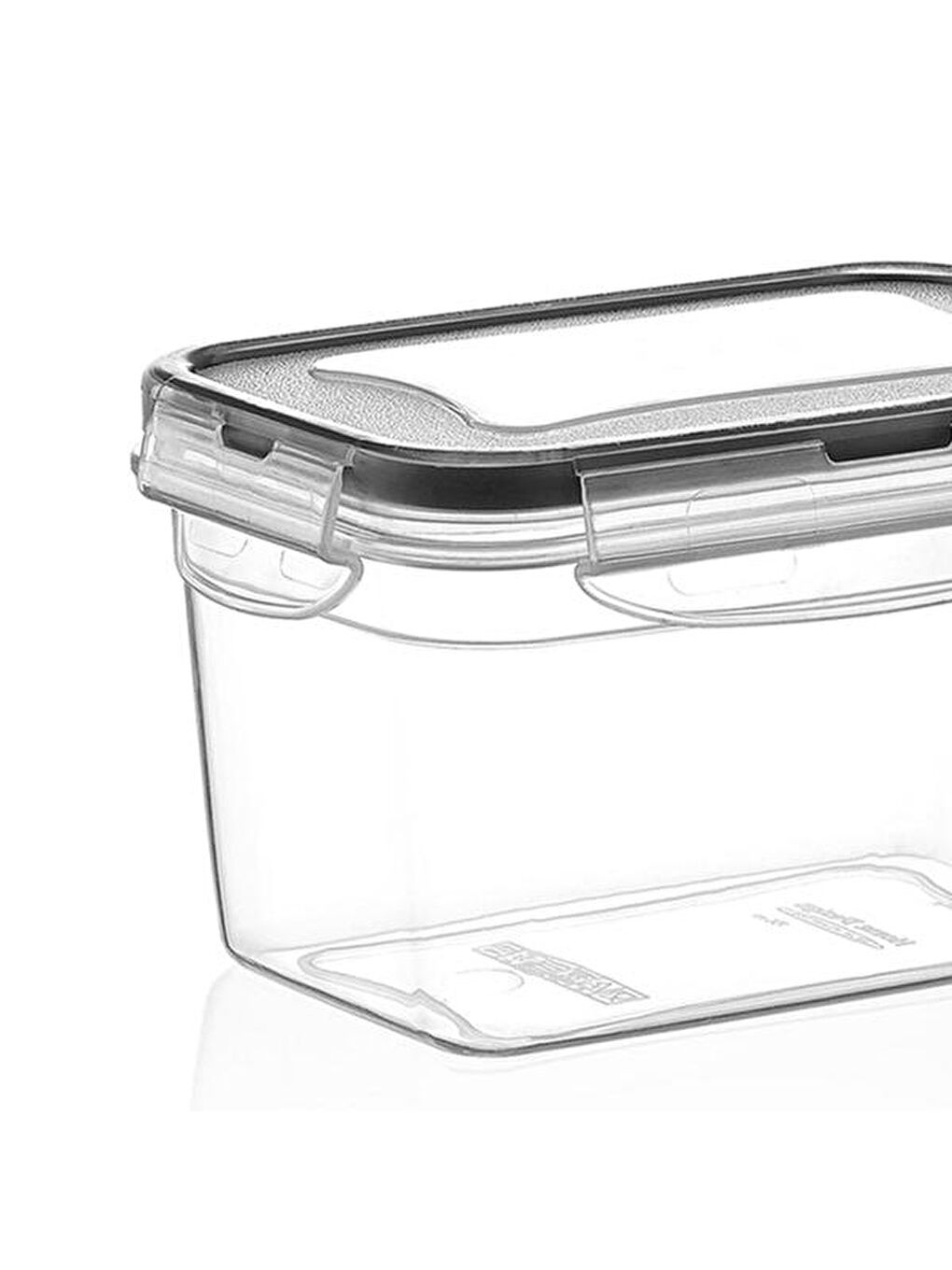 Renksiz Fresh Box Dikdörtgen Izgaralı Saklama Kabı - 2400 ml-1