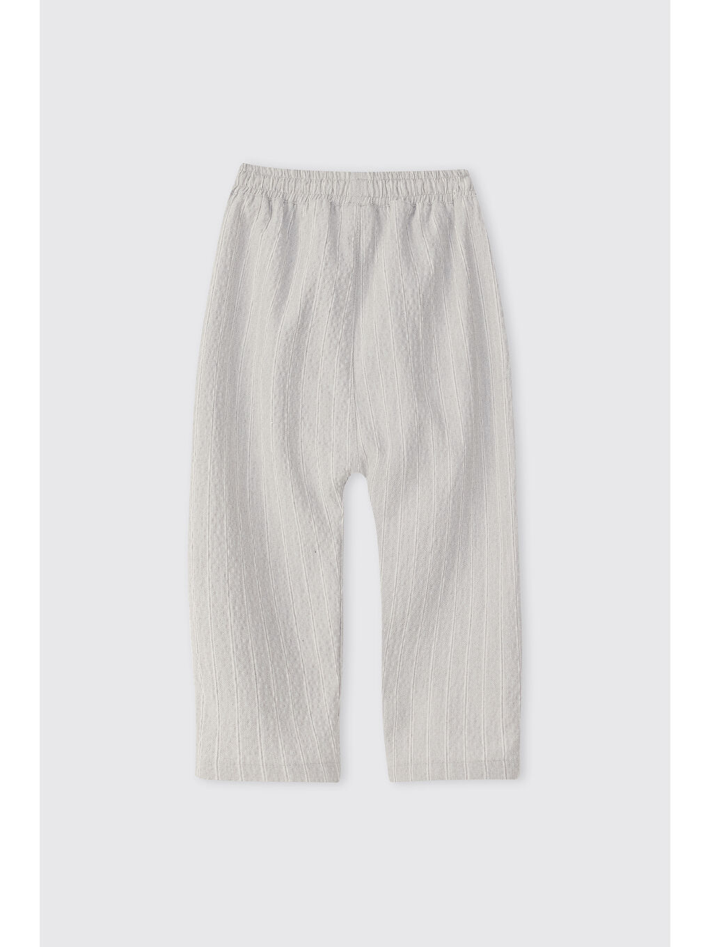 Erkek Bebek Çizgili Gri-Melanj Pantolon-1