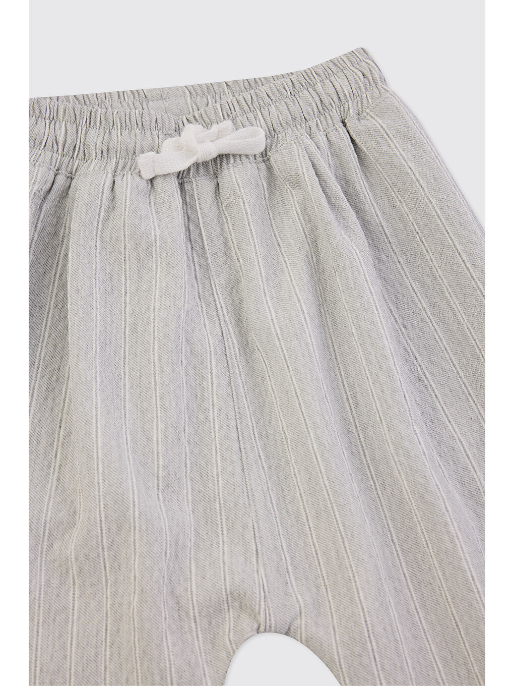 Erkek Bebek Çizgili Gri-Melanj Pantolon-2