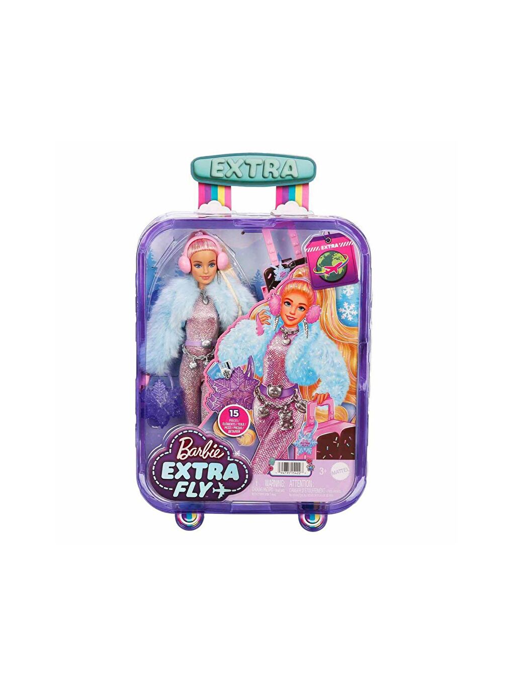 BARBIE Karışık Extra Seyahat Bebekleri - Kar Temalı - 4