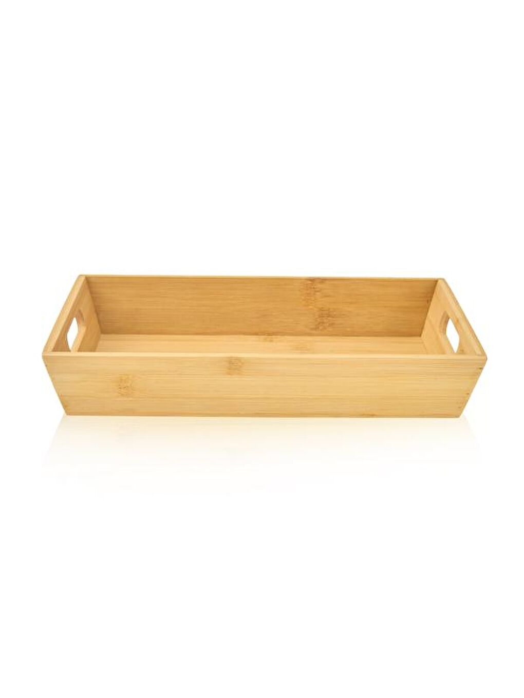Kahverengi Bambu Tepsi - 31x19,5x5,2 cm-1