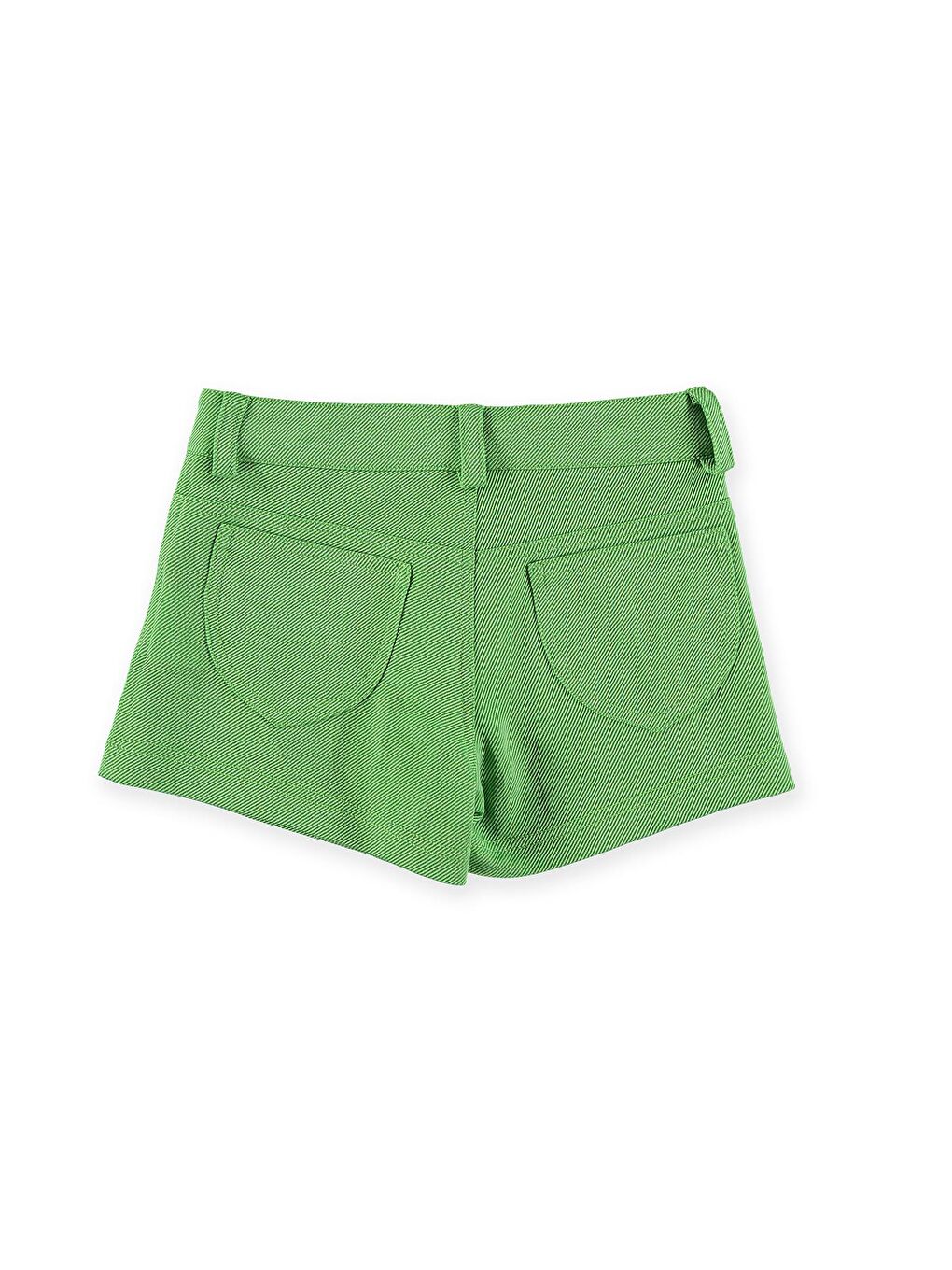 Yeşil Kız Çocuk Şort-1