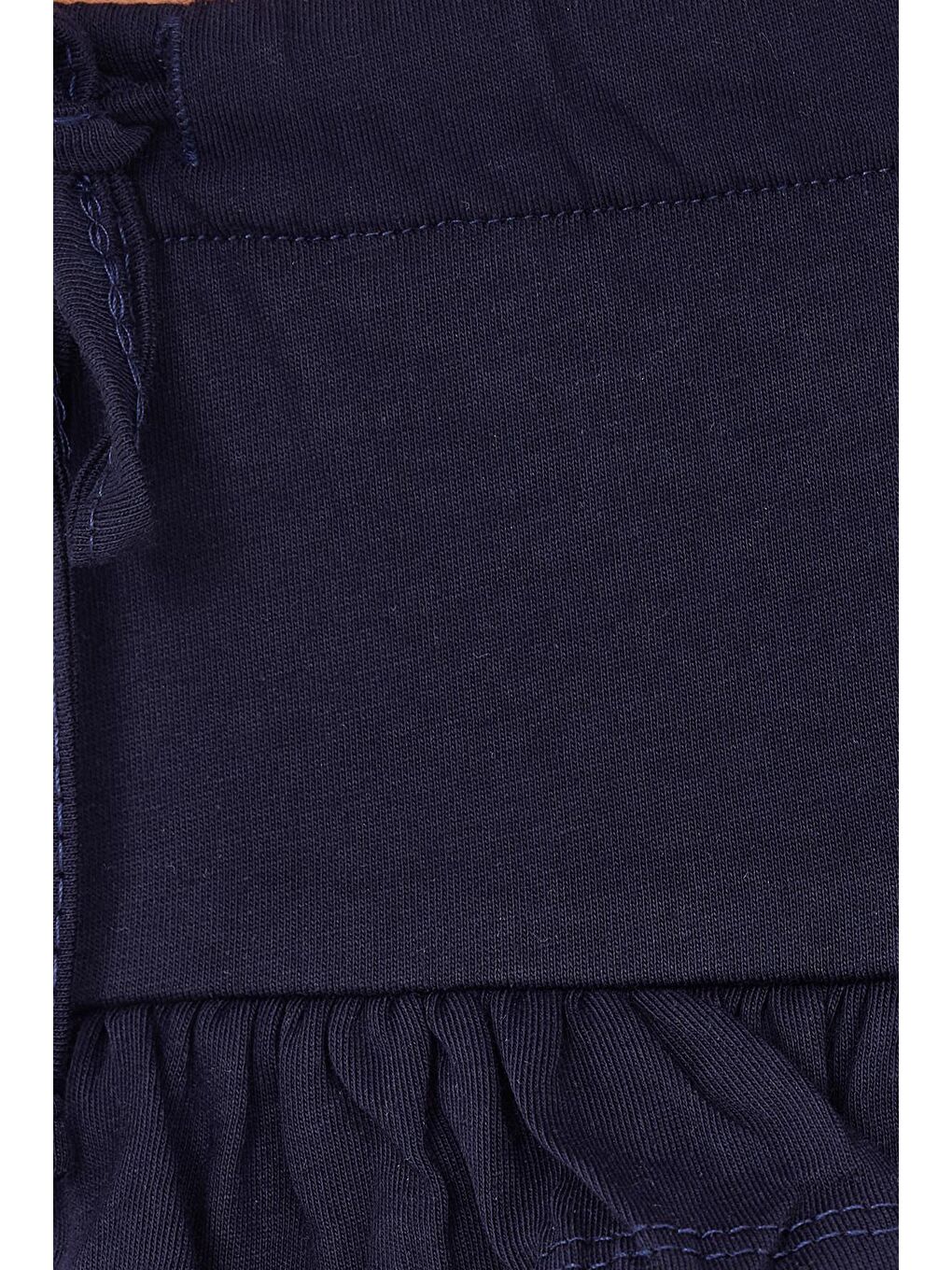 Kadın Regular Fit %100 Pamuk Düz Lacivert Etek-5