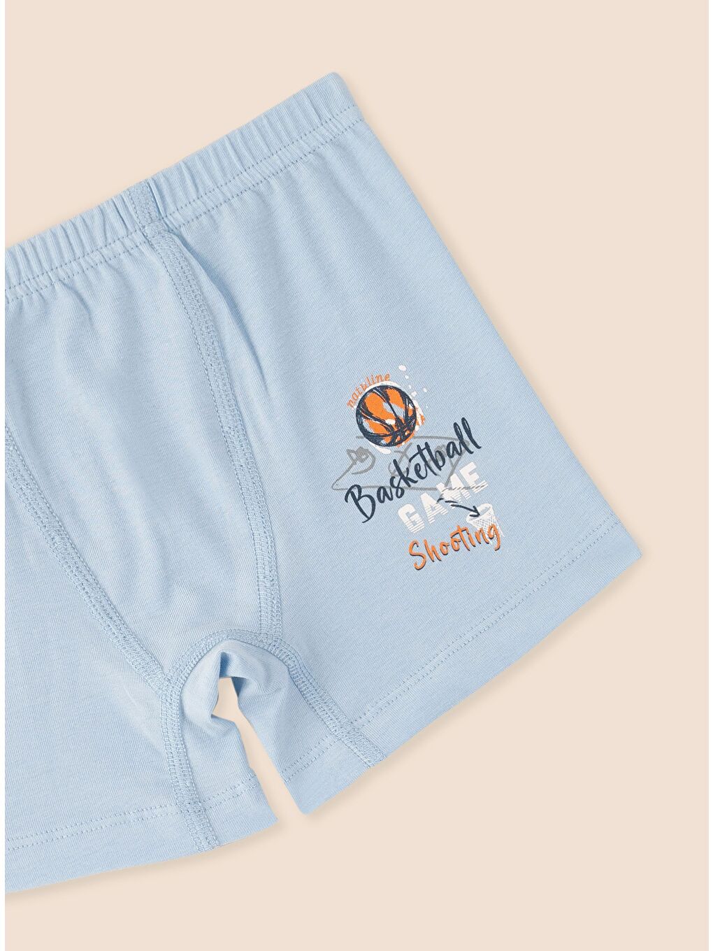 Mavi Erkek Çocuk Organik Pamuklu Elastanlı Boxer Basketball Game 6'lı Paket-6