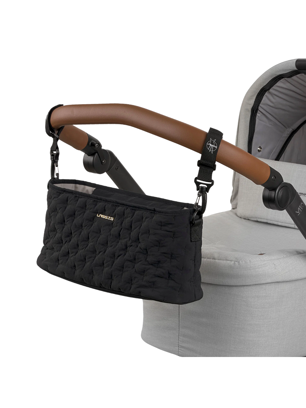Buggy Bebek Arabası Organizer Çanta Quilted Black-5
