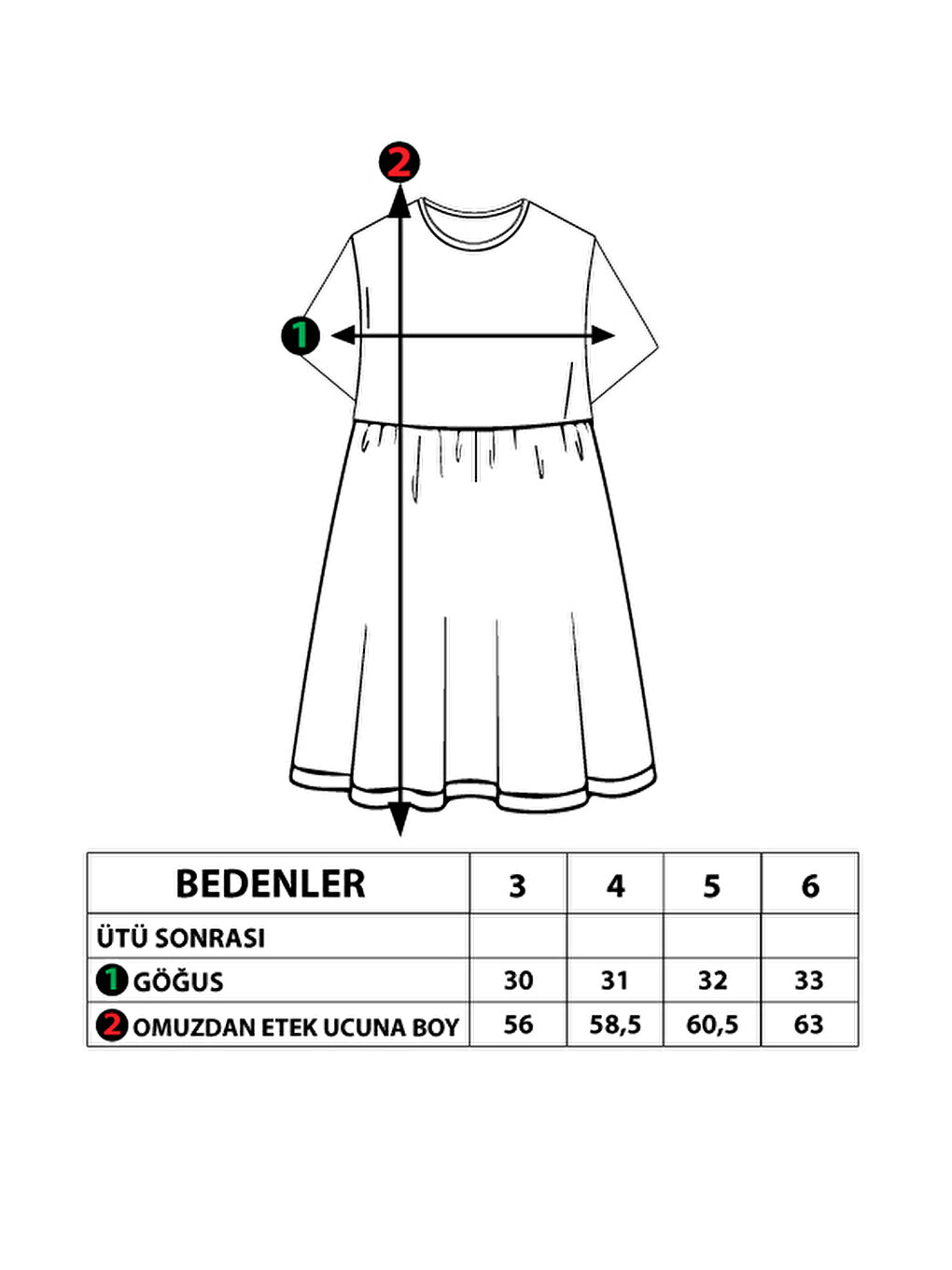 Sarı Kız Çocuk Çiçek Desenli Yazı Nakışlı Pullu Taş İşlemeli Elbise-1