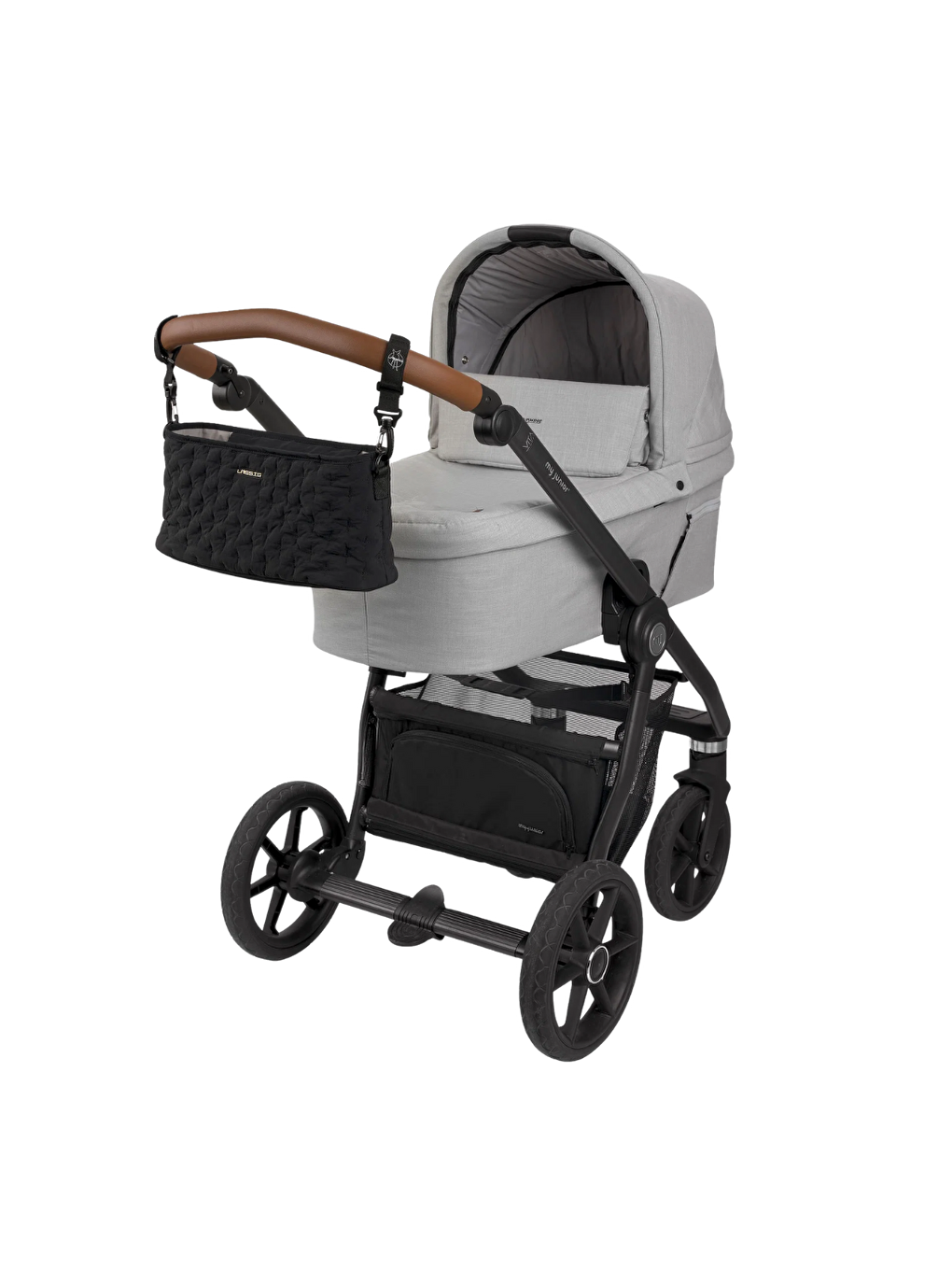 Buggy Bebek Arabası Organizer Çanta Quilted Black-6