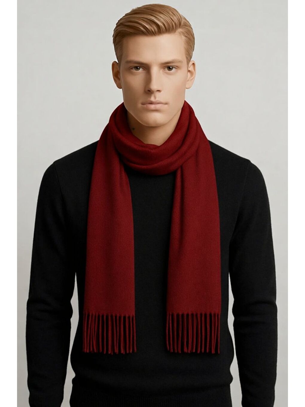 Bordo Unisex Polar Atkı