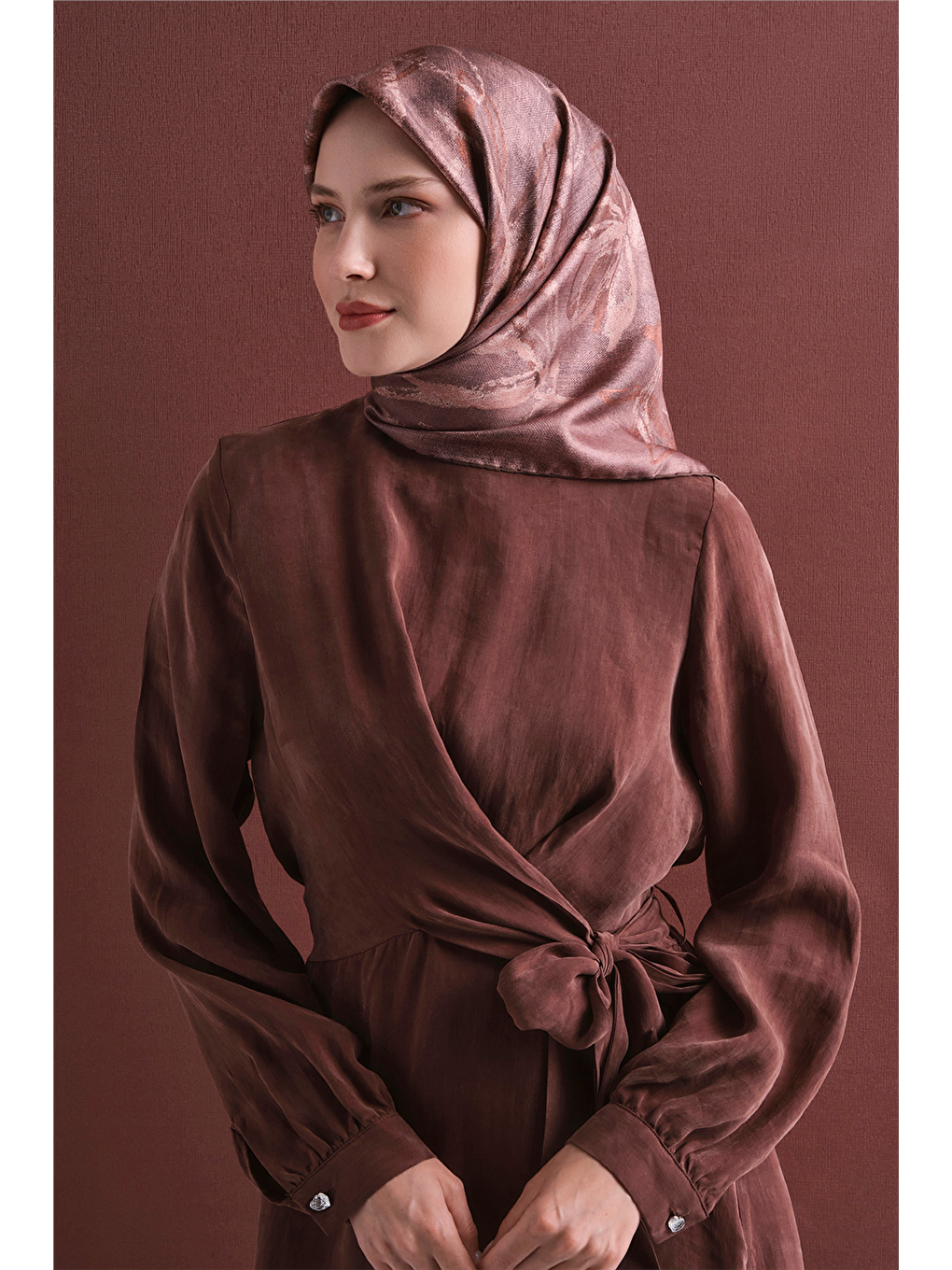 Pembe Saf İpek Twill Eşarp 9600d 36-1