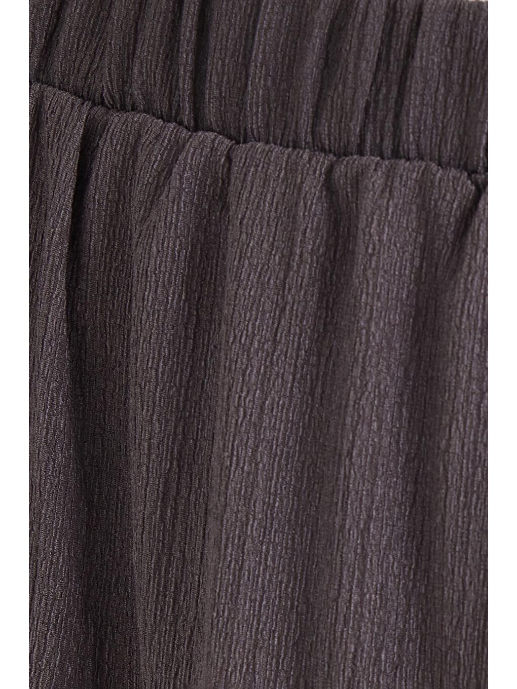 Kadın Regular Fit Pamuklu Düz Antrasit Etek-5