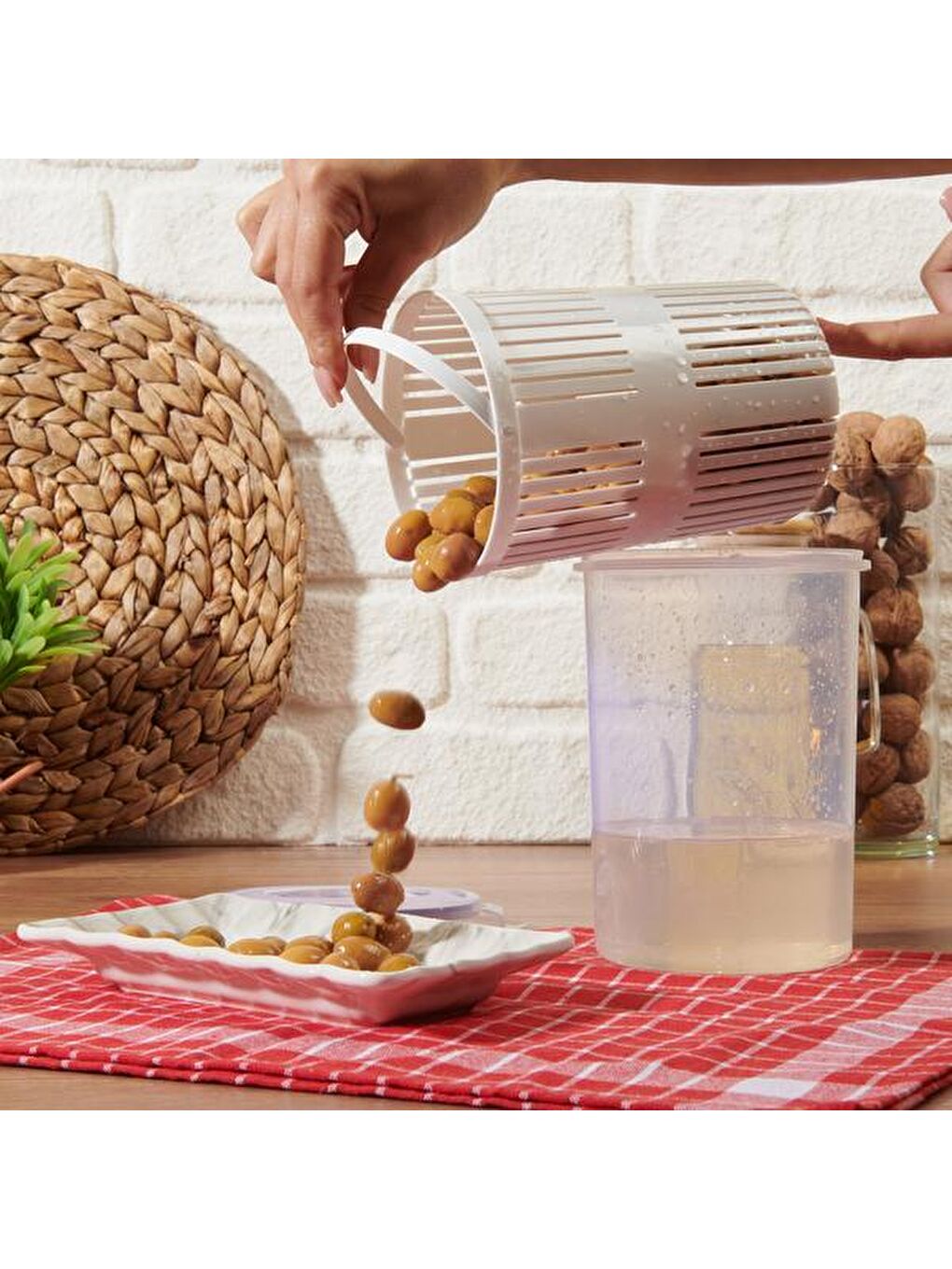 Renksiz Fresh Box Süzgeçli Saklama Kabı -1500 ml-5