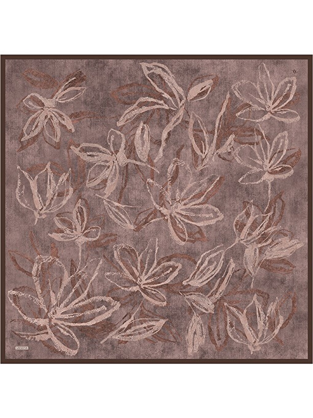 Pembe Saf İpek Twill Eşarp 9600d 36-4