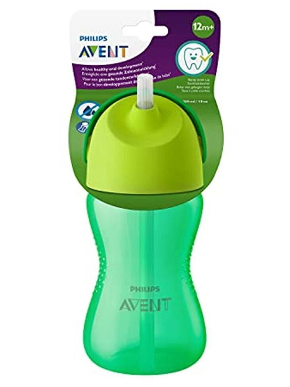 Philips Avent Renksiz SCF798/01 Damlatmaz Pipetli Yeşil Bardak 300 ml - 2