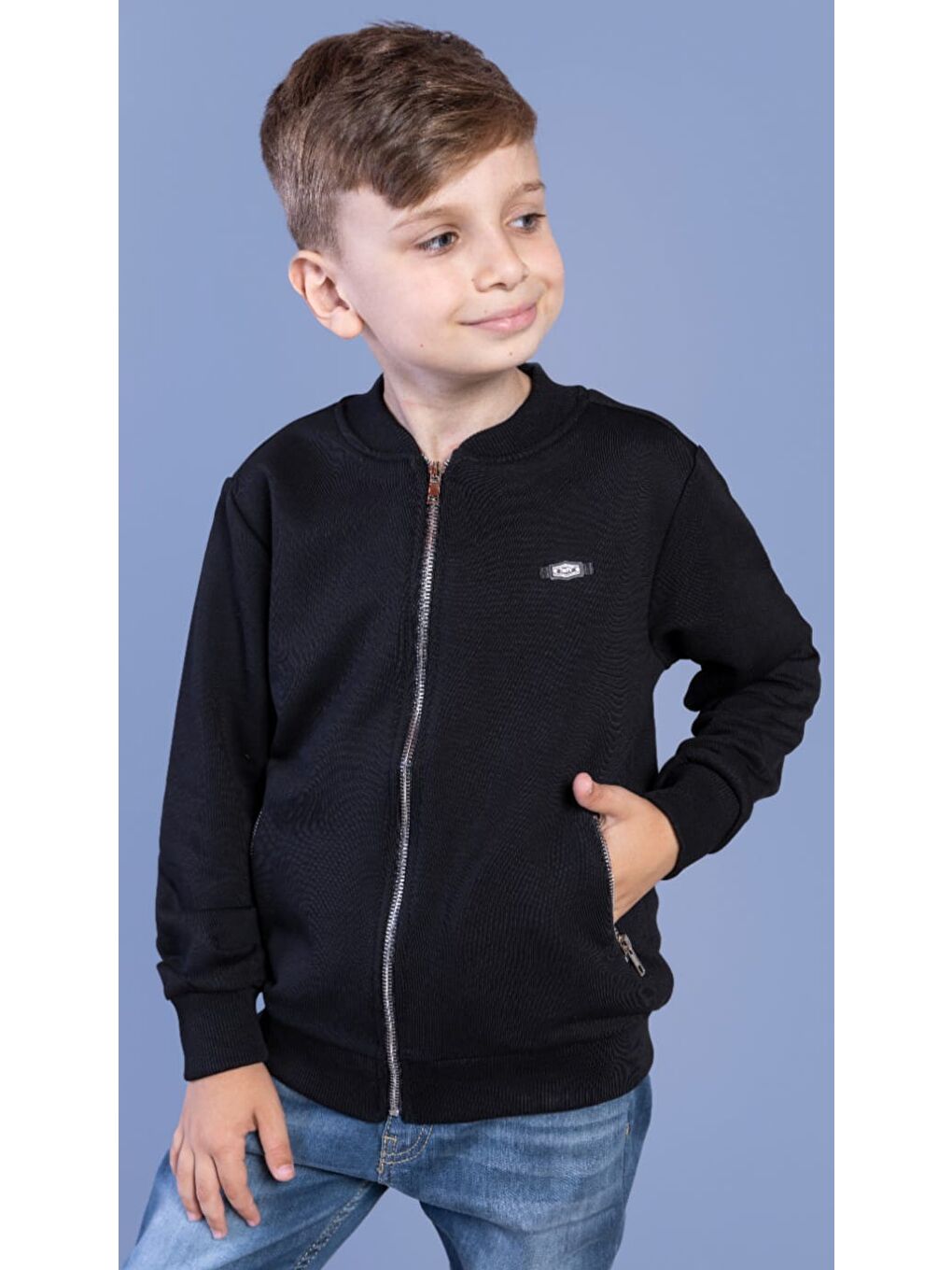 Siyah Erkek Çocuk Hırka