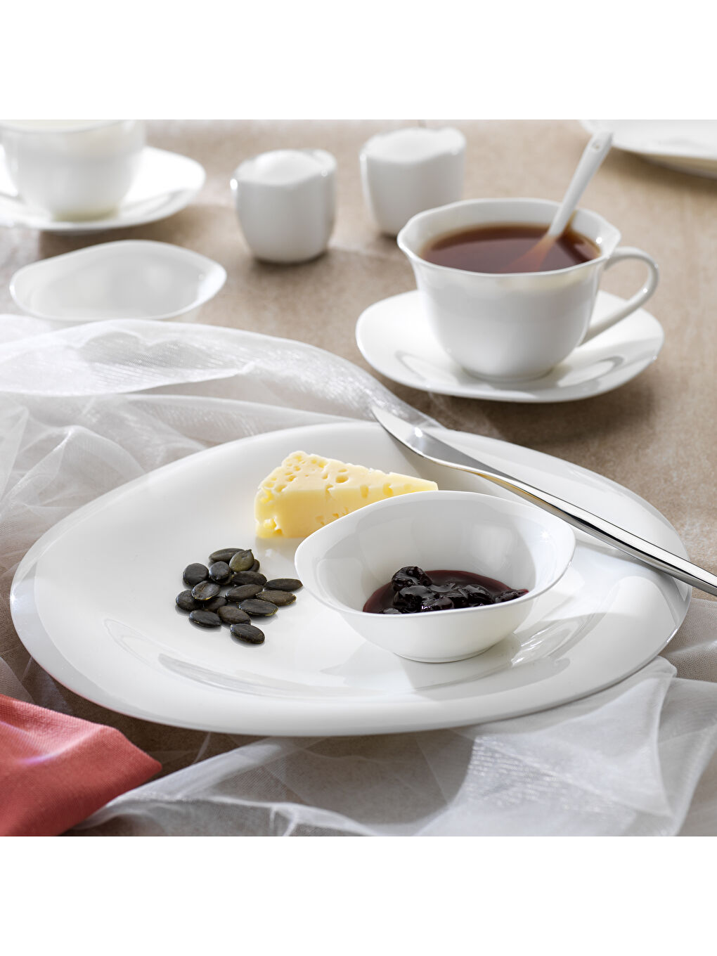 Superfine Bone Elixir Kahvaltı Takımı 32 Parça-Beyaz-1