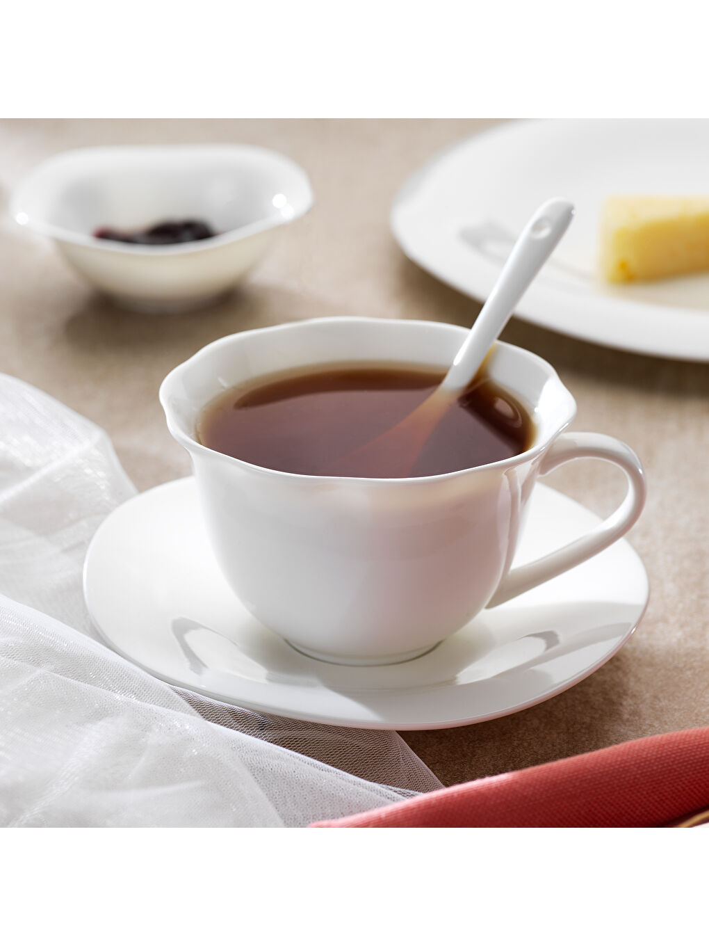 Superfine Bone Elixir Kahvaltı Takımı 32 Parça-Beyaz-2