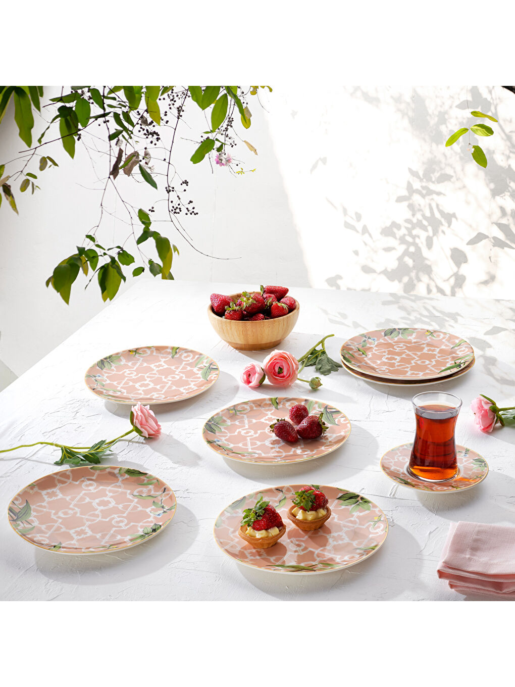 Sorte Pasta Seti 6 Parça-Pembe