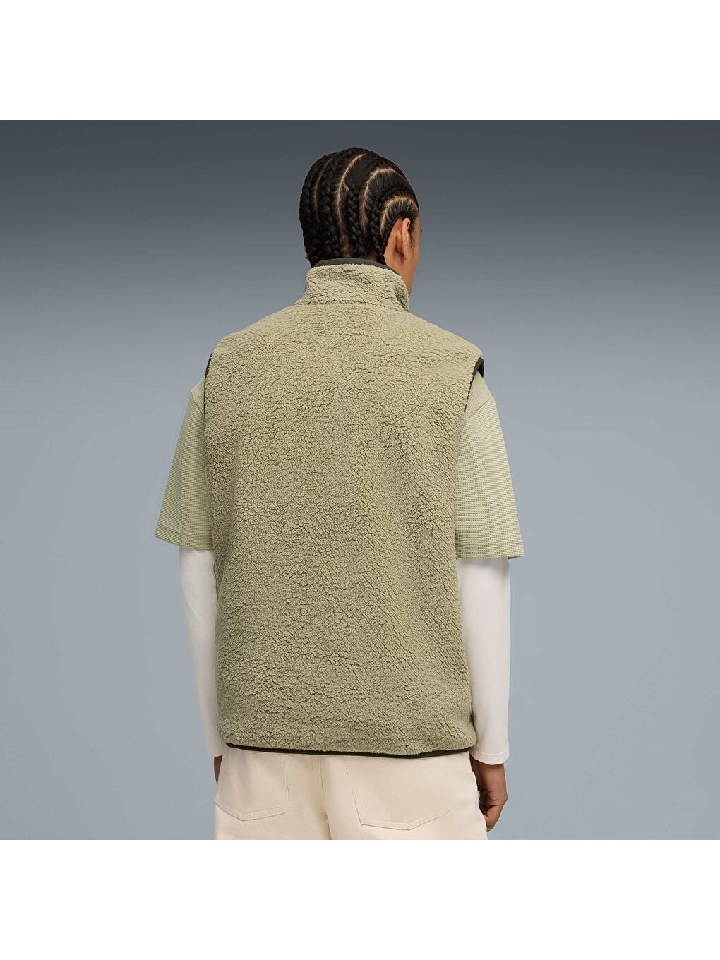 Karışık Erkek Çift Taraflı Sherpa Yelek-2