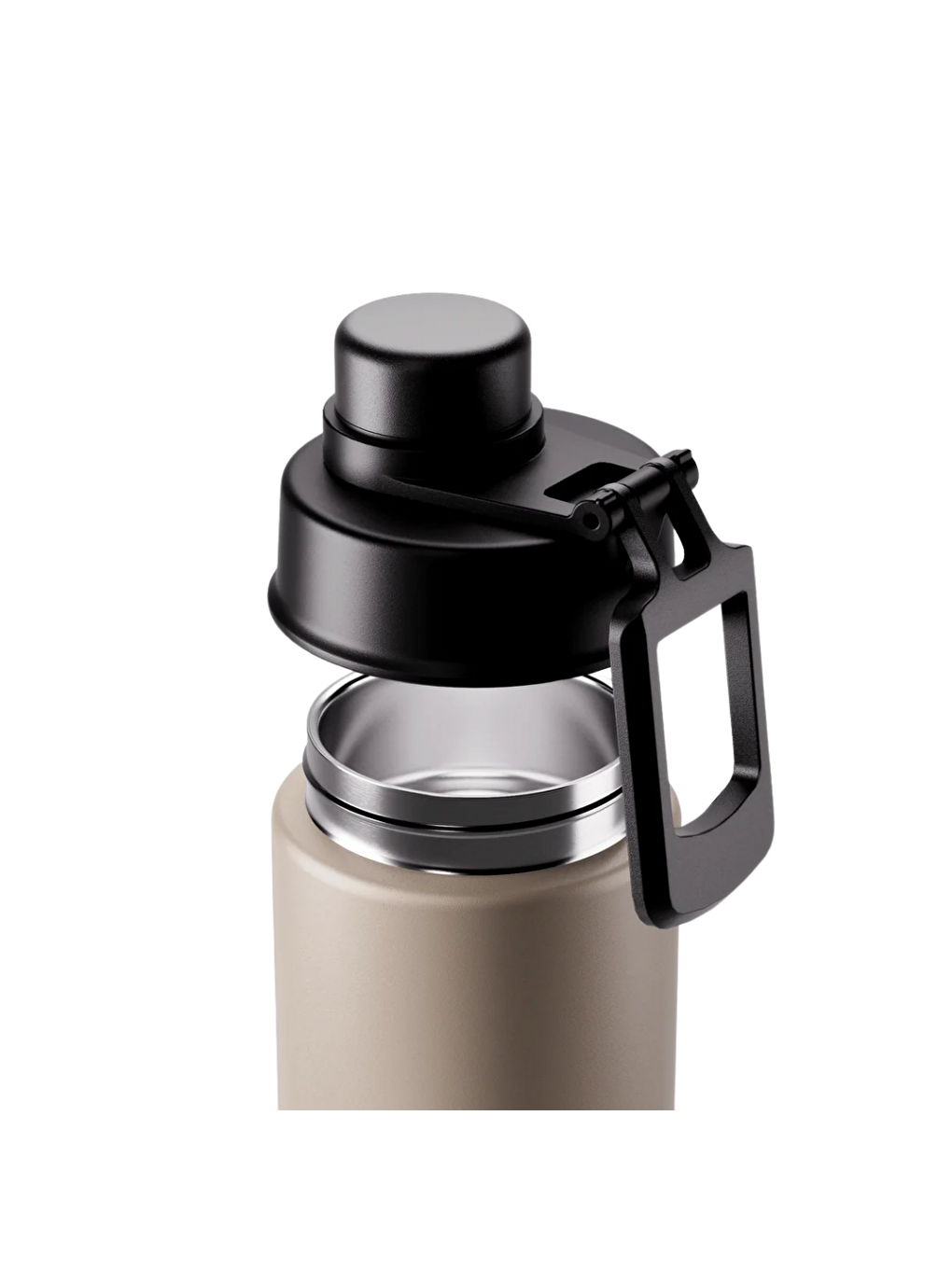 Ekru Move Sızdırmaz Yudum Kapaklı Çelik Termos Matara 660 Ml-2