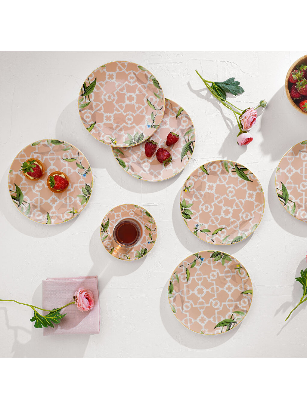 Sorte Pasta Seti 6 Parça-Pembe-1