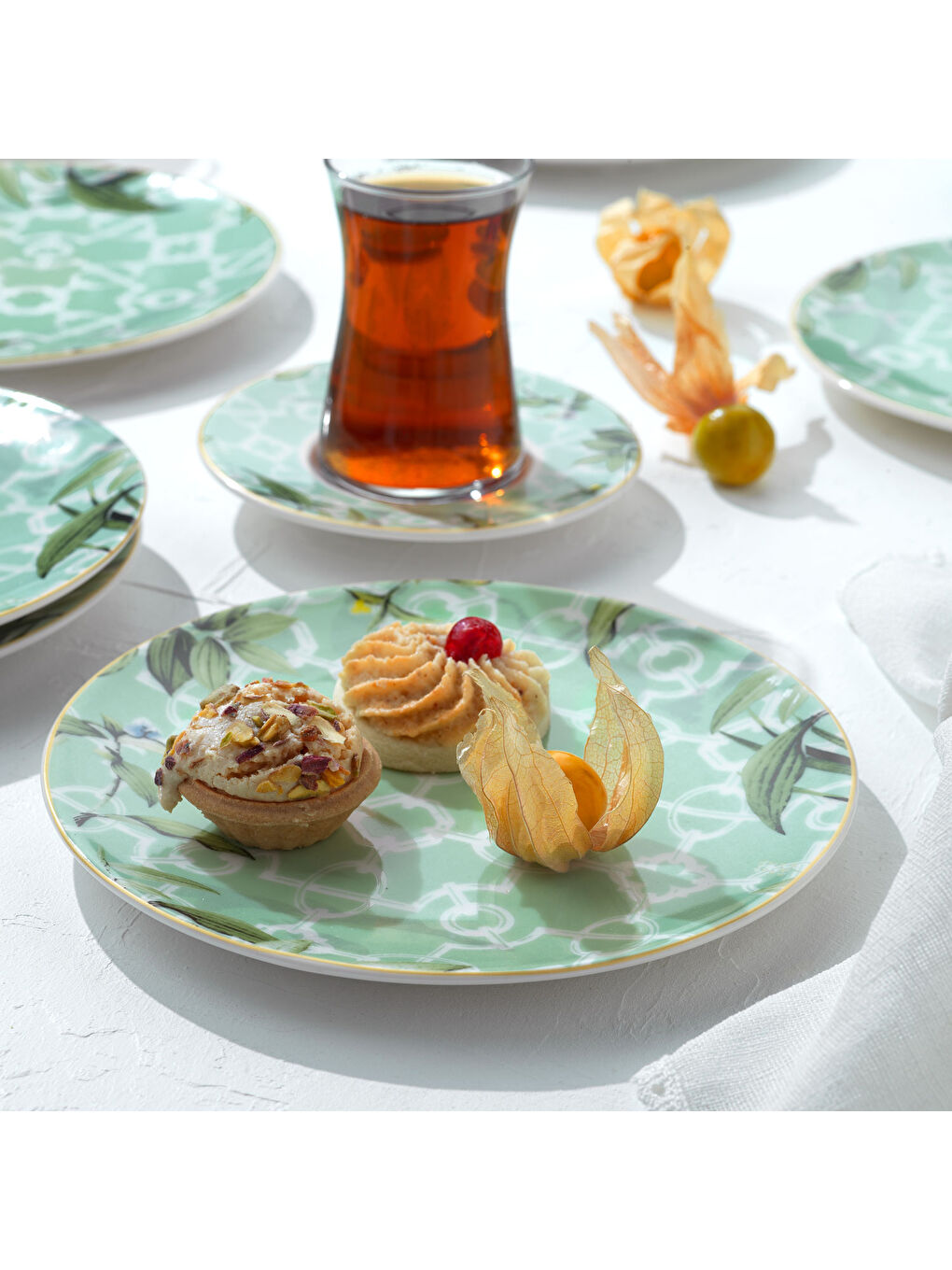 Sorte Pasta Seti 6 Parça-Su Yeşili-2