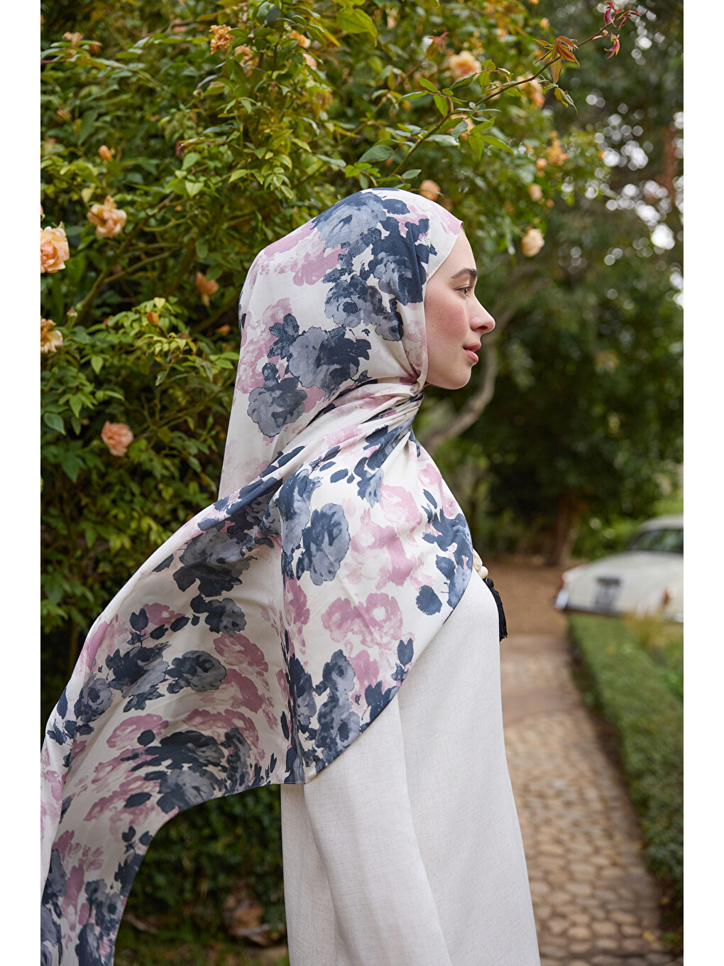 Lila Deluxe Summer Flow Şal Leylak-1