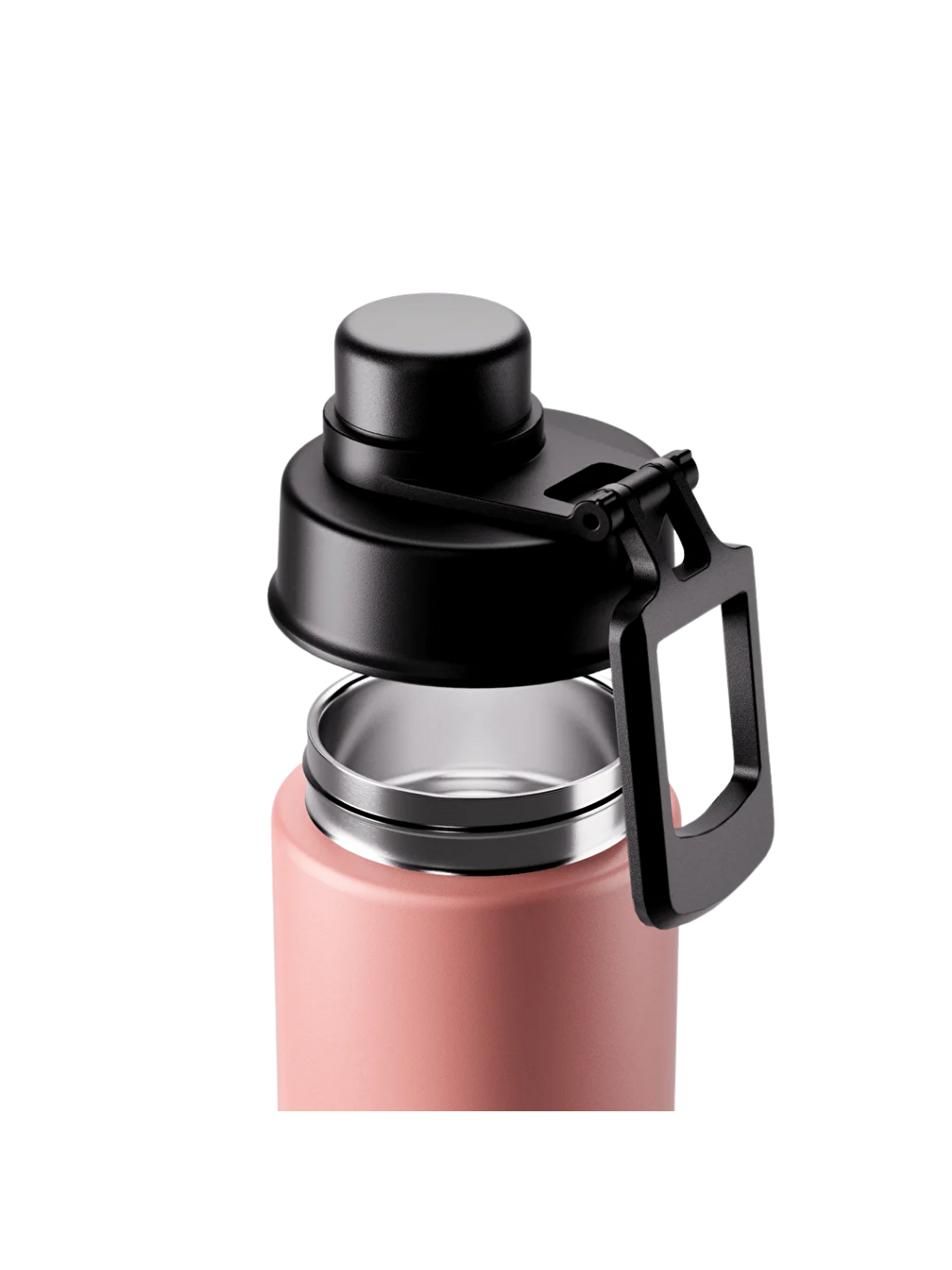 Pembe Move Sızdırmaz Yudum Kapaklı Çelik Termos Matara 660 Ml-2