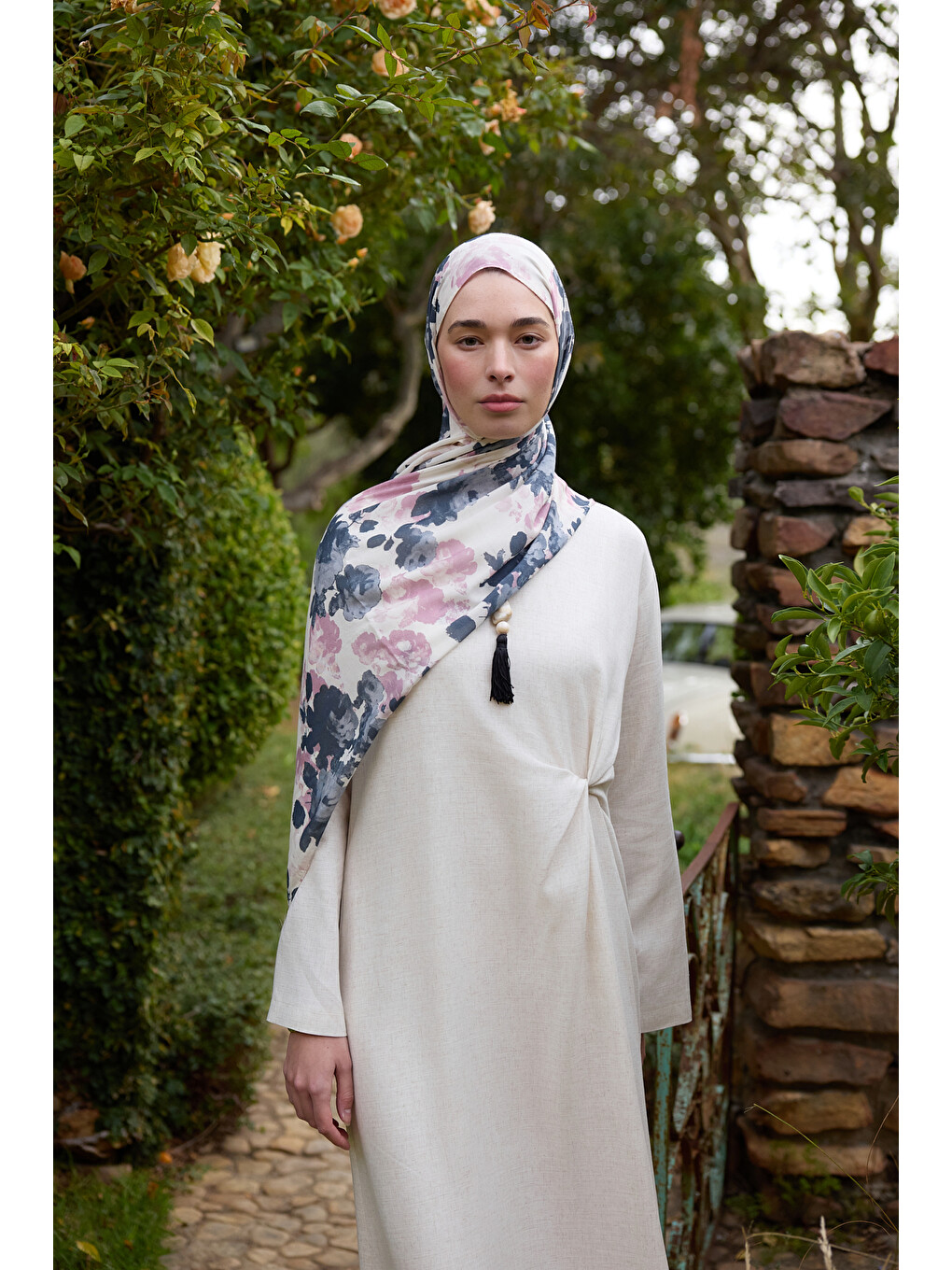 Lila Deluxe Summer Flow Şal Leylak-2