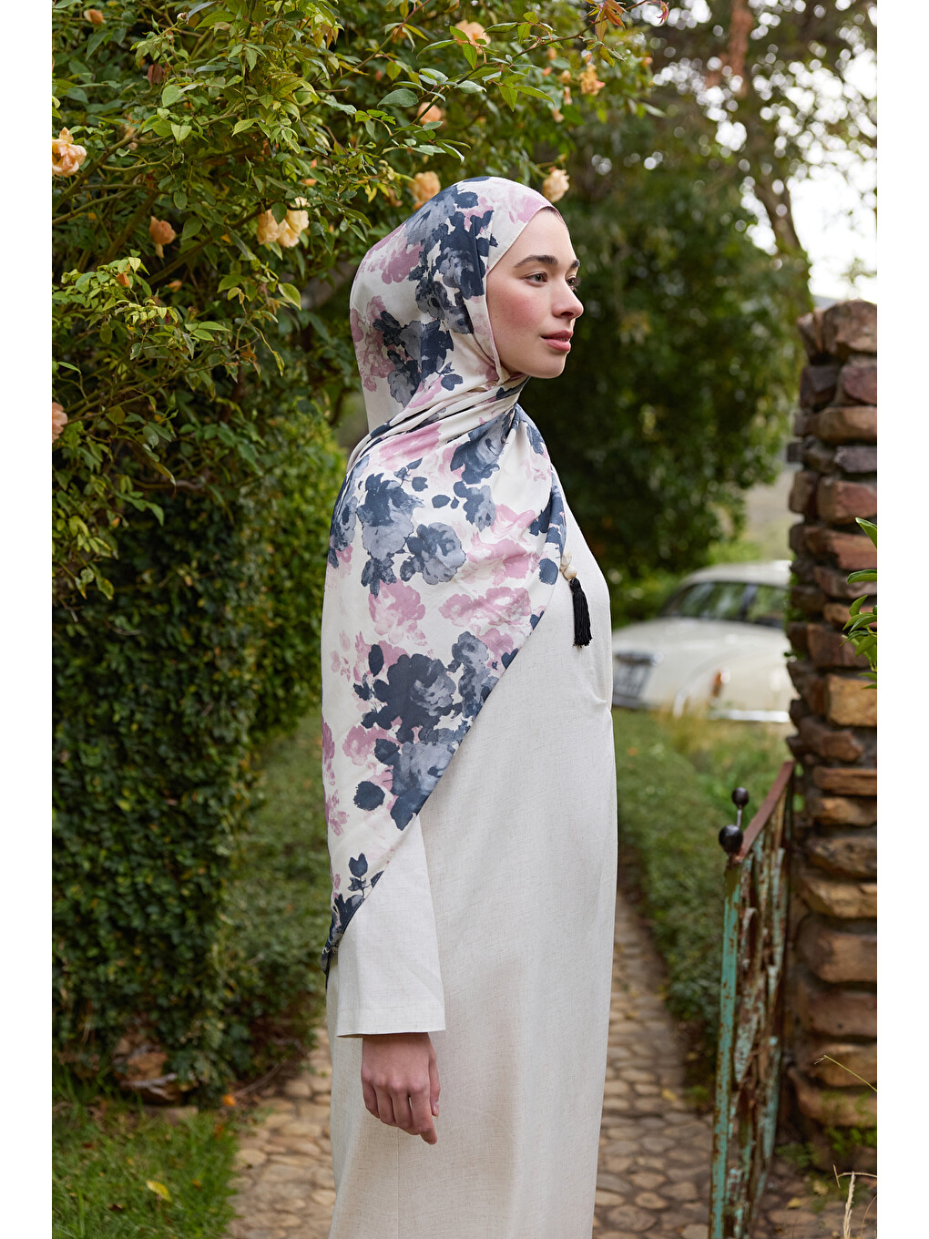 Lila Deluxe Summer Flow Şal Leylak-3