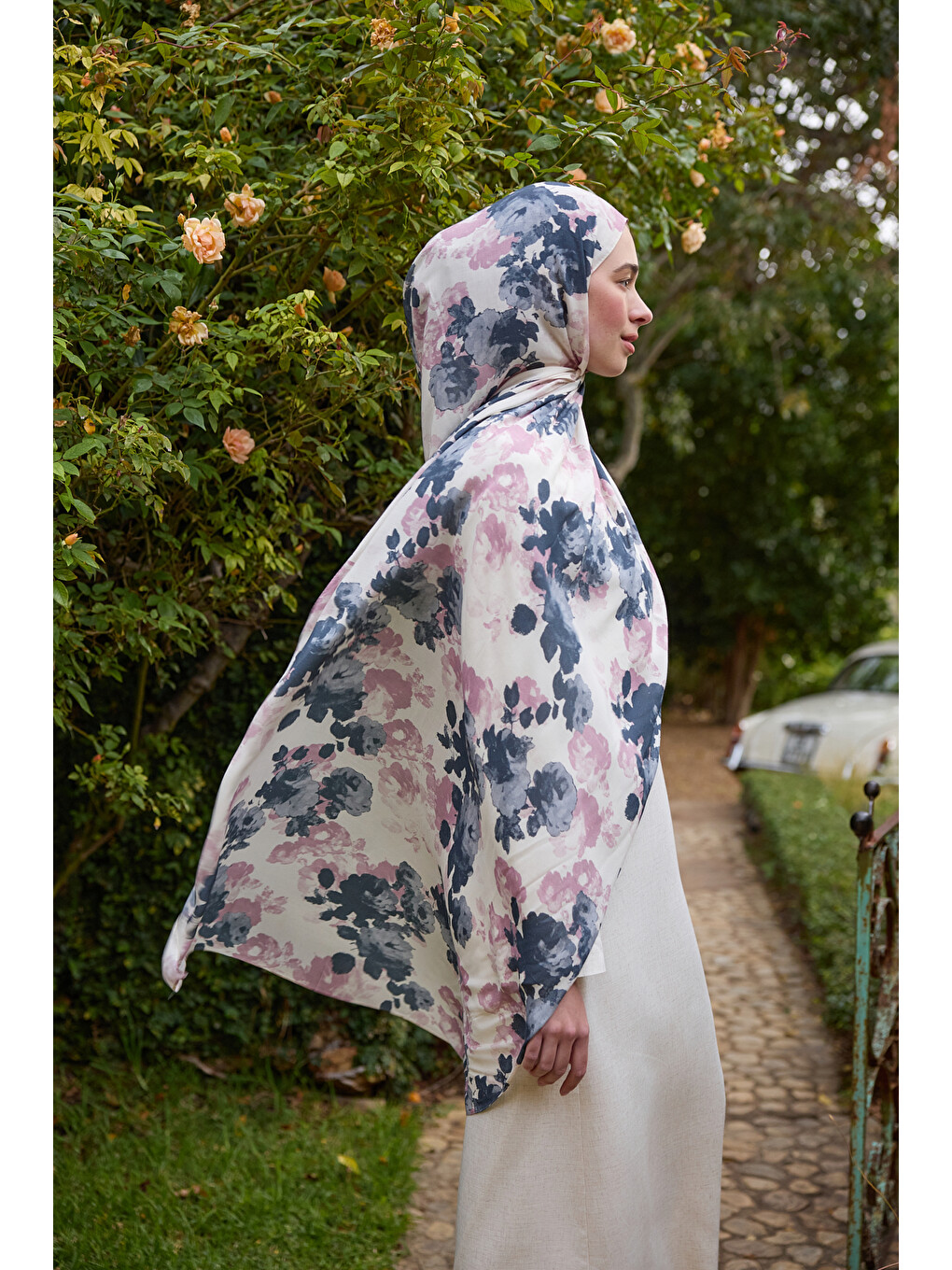 Lila Deluxe Summer Flow Şal Leylak-4