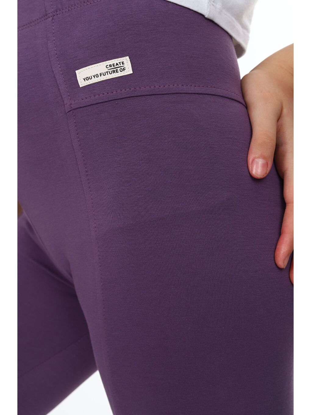 Mor Kız Çocuk Tayt-2