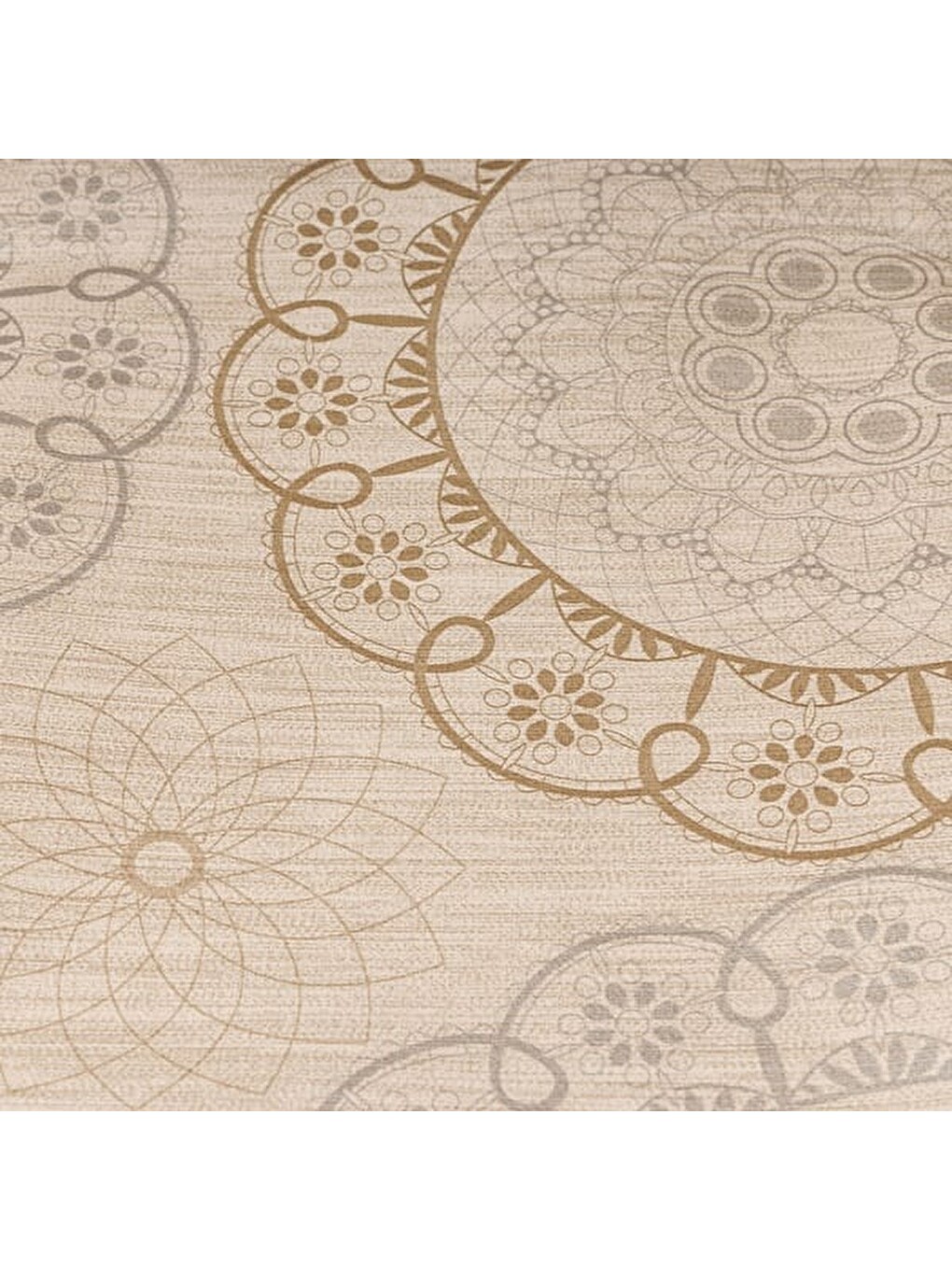 Soft Lule Pvc Masa Örtüsü - Bej - 140x200 cm-1
